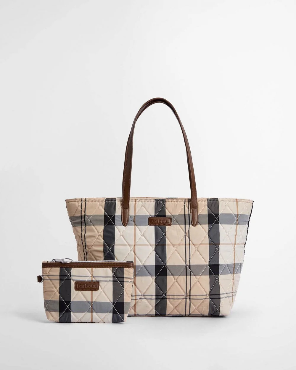 Barbour Wetherham Quilted Womens Tartan Tote - Image 11