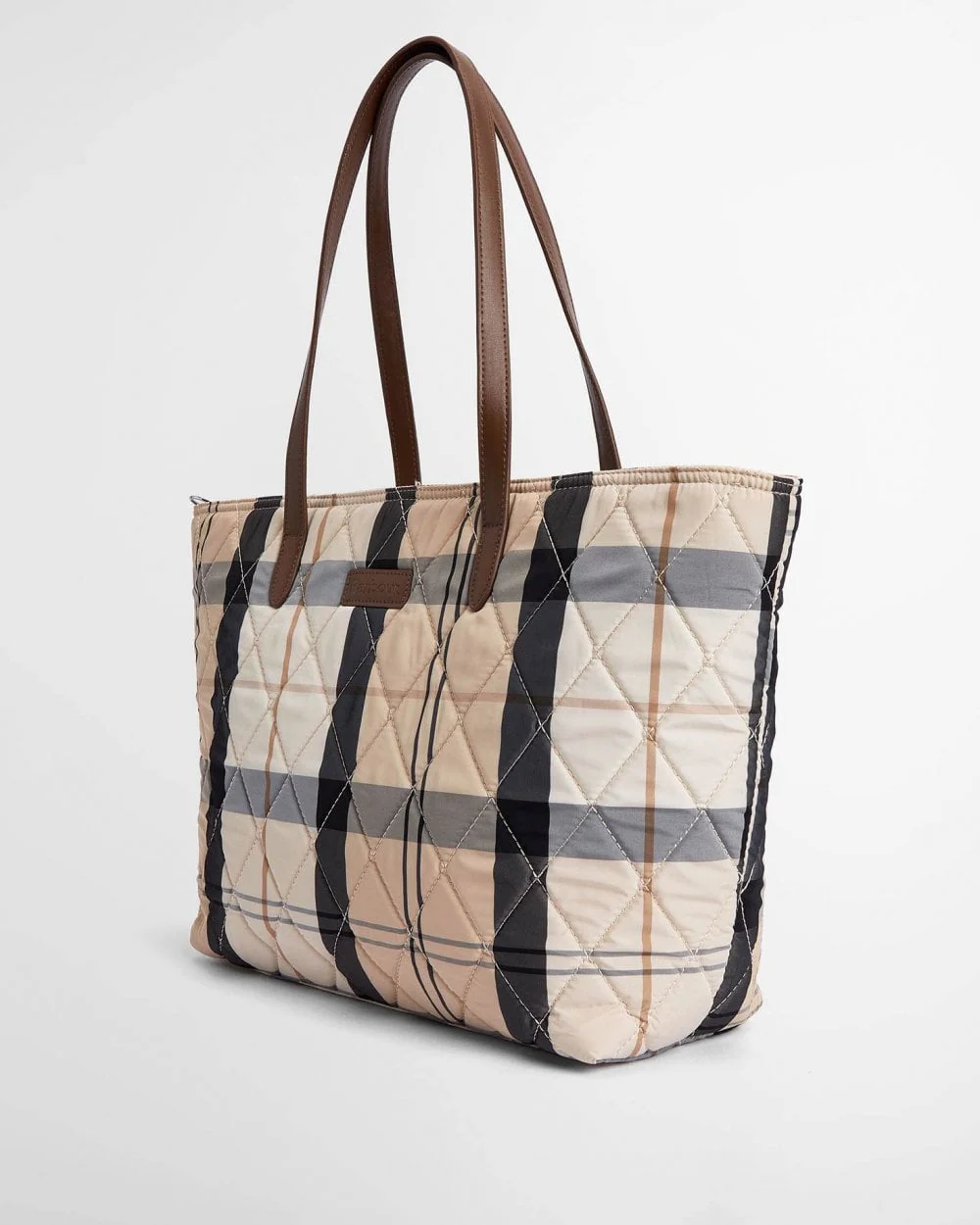 Barbour Wetherham Quilted Womens Tartan Tote - Image 4