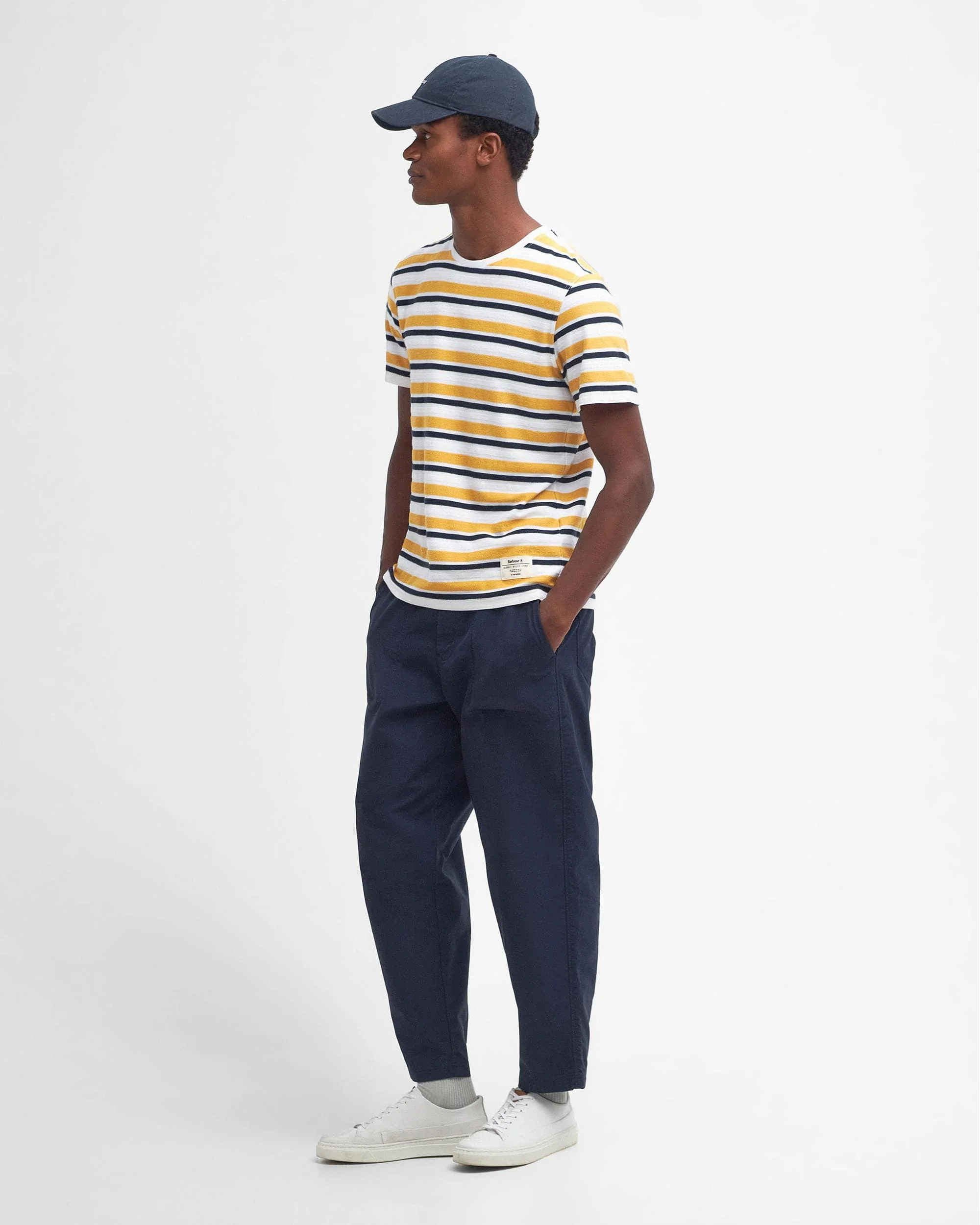 Barbour Whitwell Stripe Mens Tailored T-Shirt - Image 4
