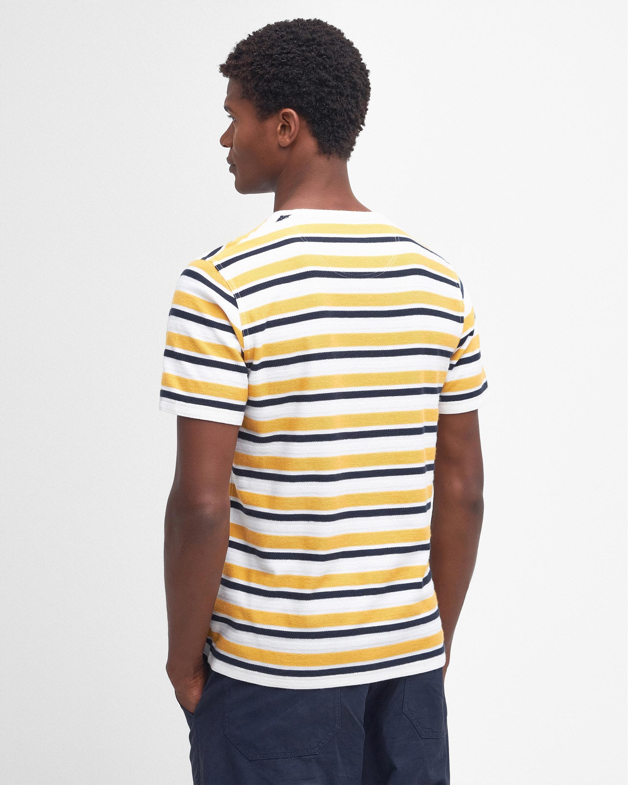 Barbour Whitwell Stripe Mens Tailored T-Shirt - Image 5