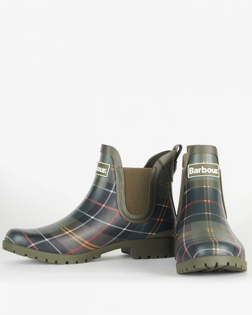 Barbour Wilton Womens Wellingtons - Classic Tartan - Image 2