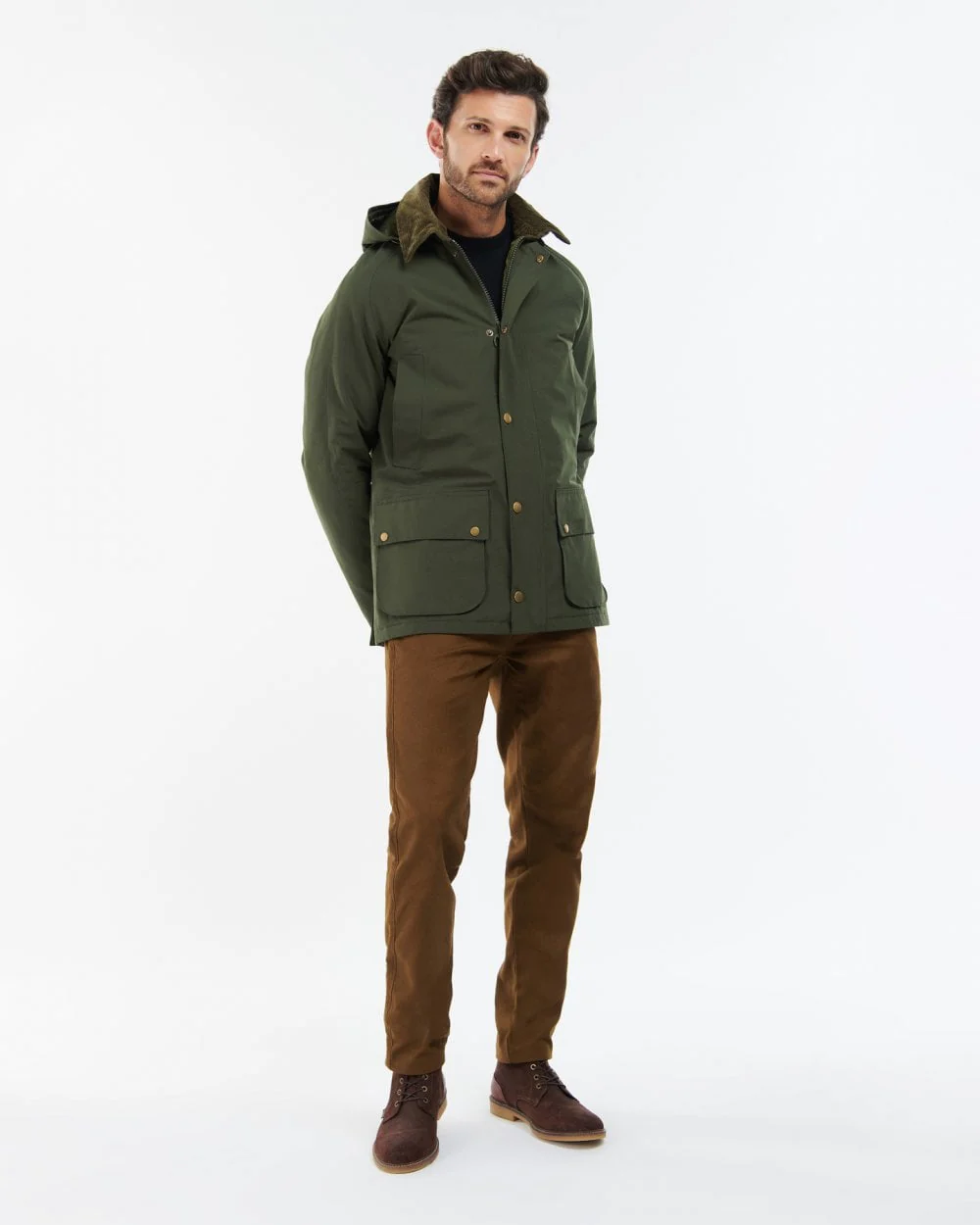 Barbour Winter Ashby Mens Waterproof Jacket - Sage - Image 5