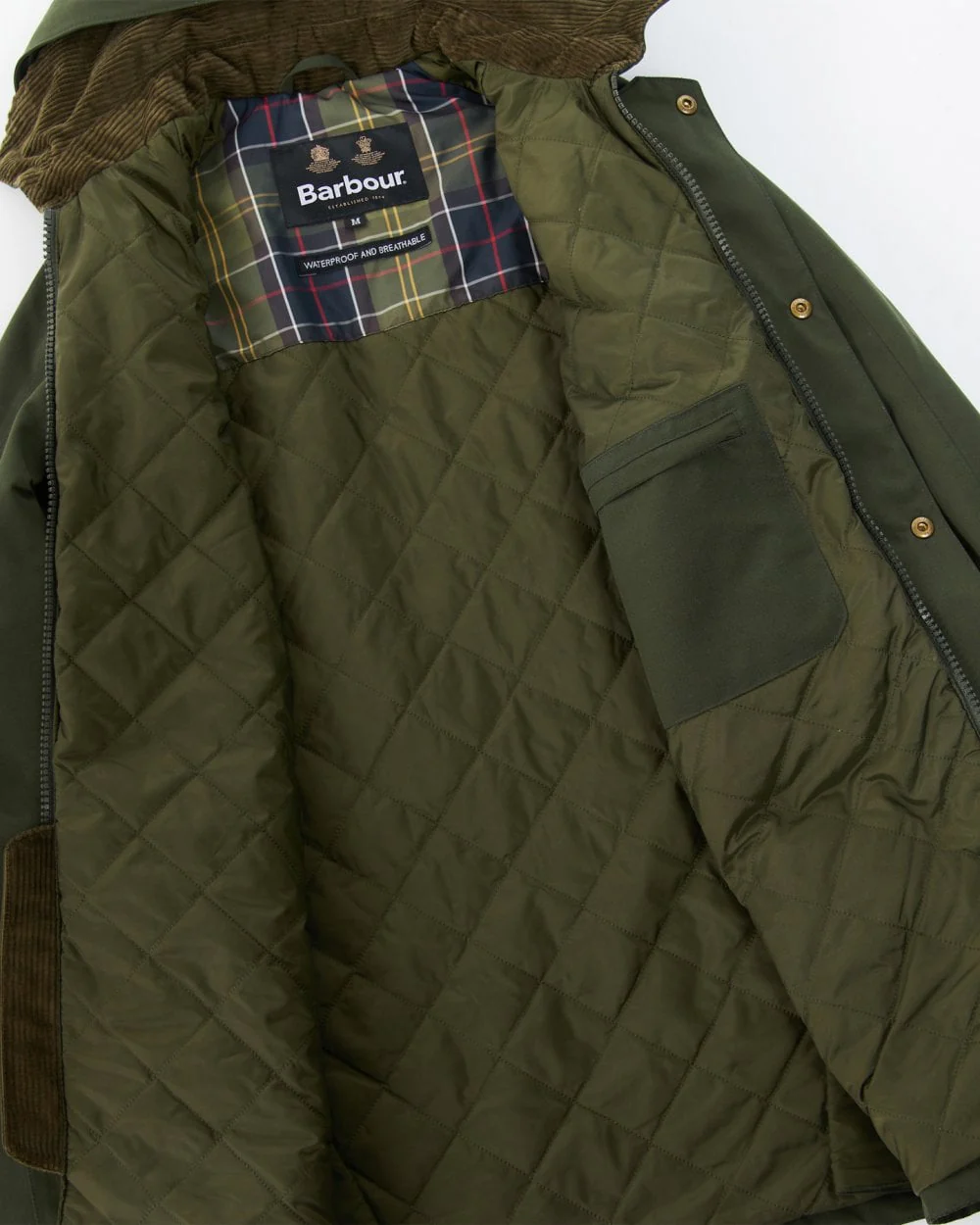 Barbour Winter Ashby Mens Waterproof Jacket - Sage - Image 7