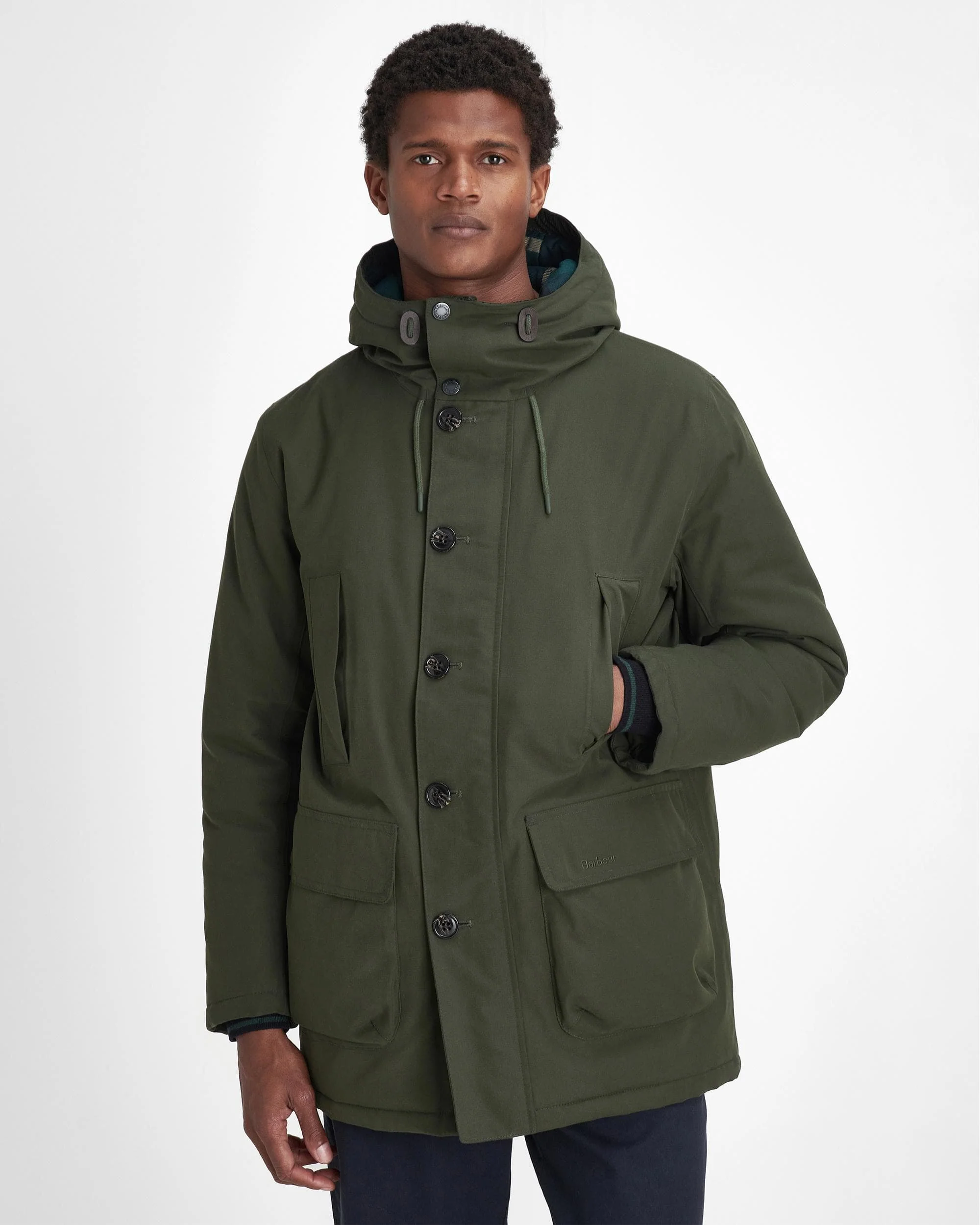 Barbour Winter Beaufort Mens Waterproof Parka - Sage