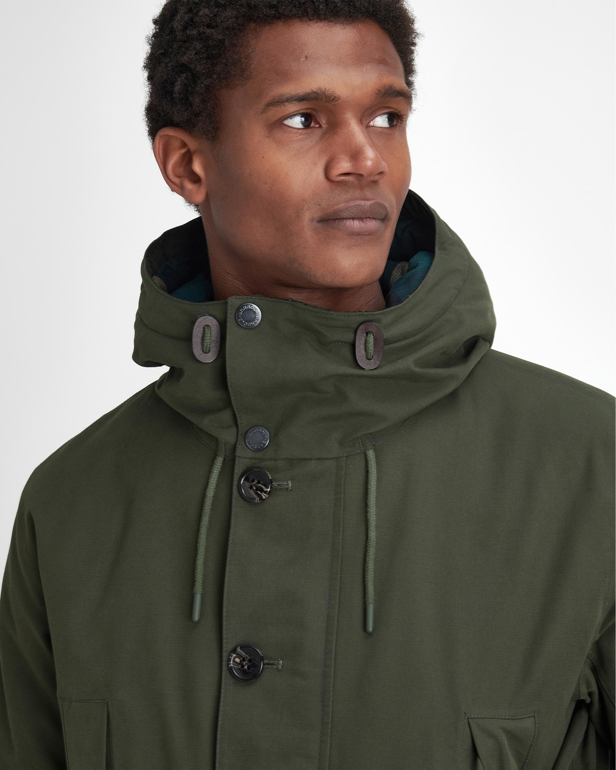 Barbour Winter Beaufort Mens Waterproof Parka - Sage - Image 2
