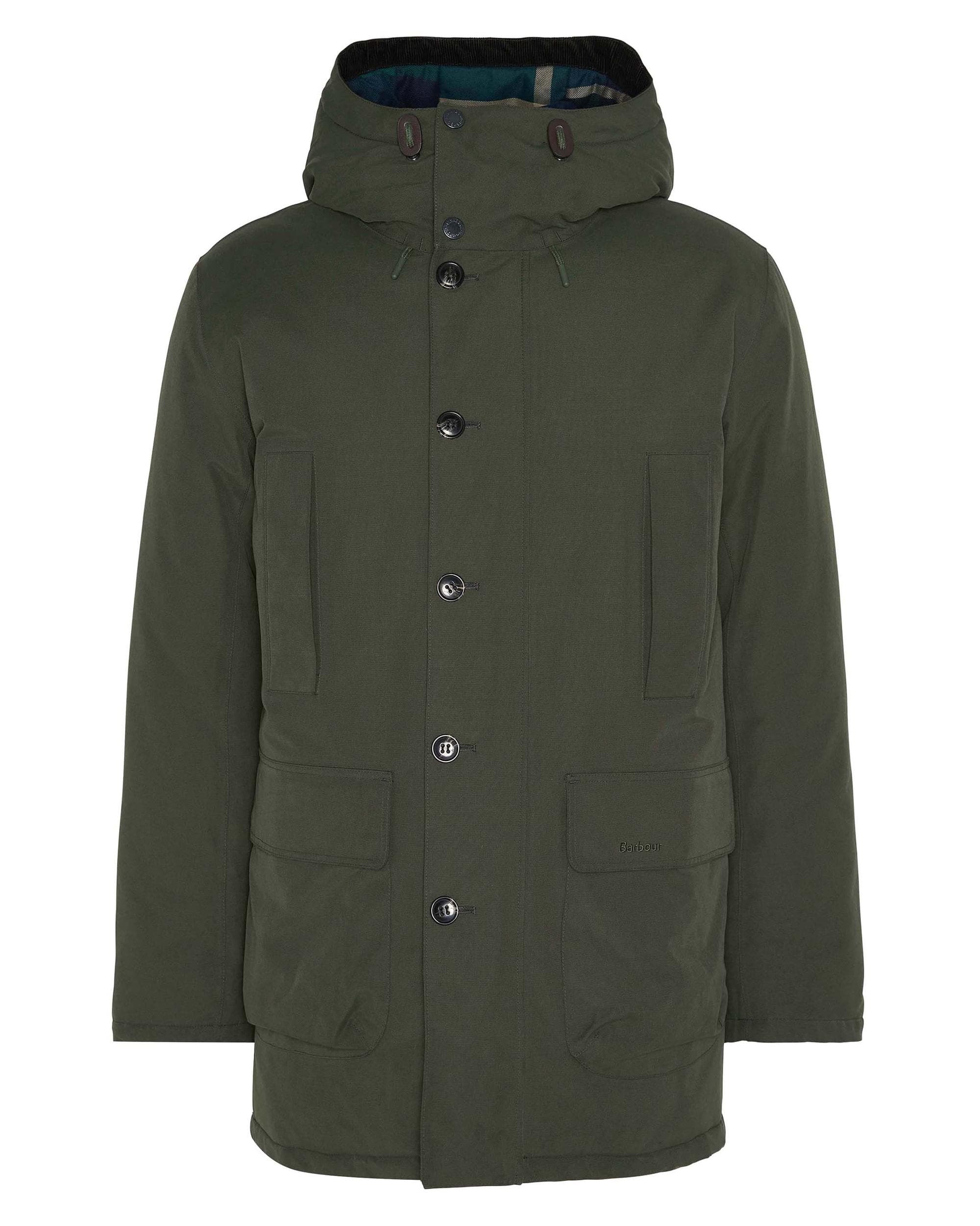 Barbour Winter Beaufort Mens Waterproof Parka - Sage - Image 8