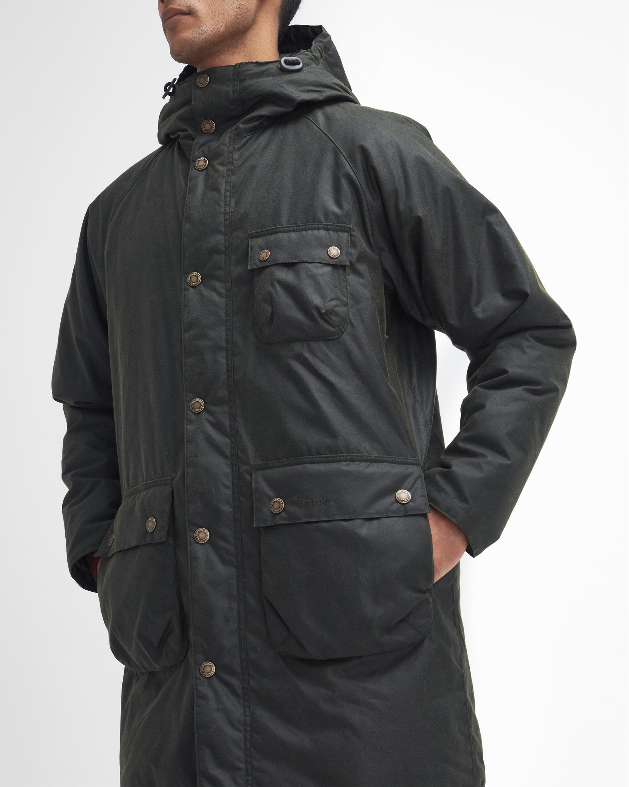 Barbour Winter Mens Wax Parka - Image 4