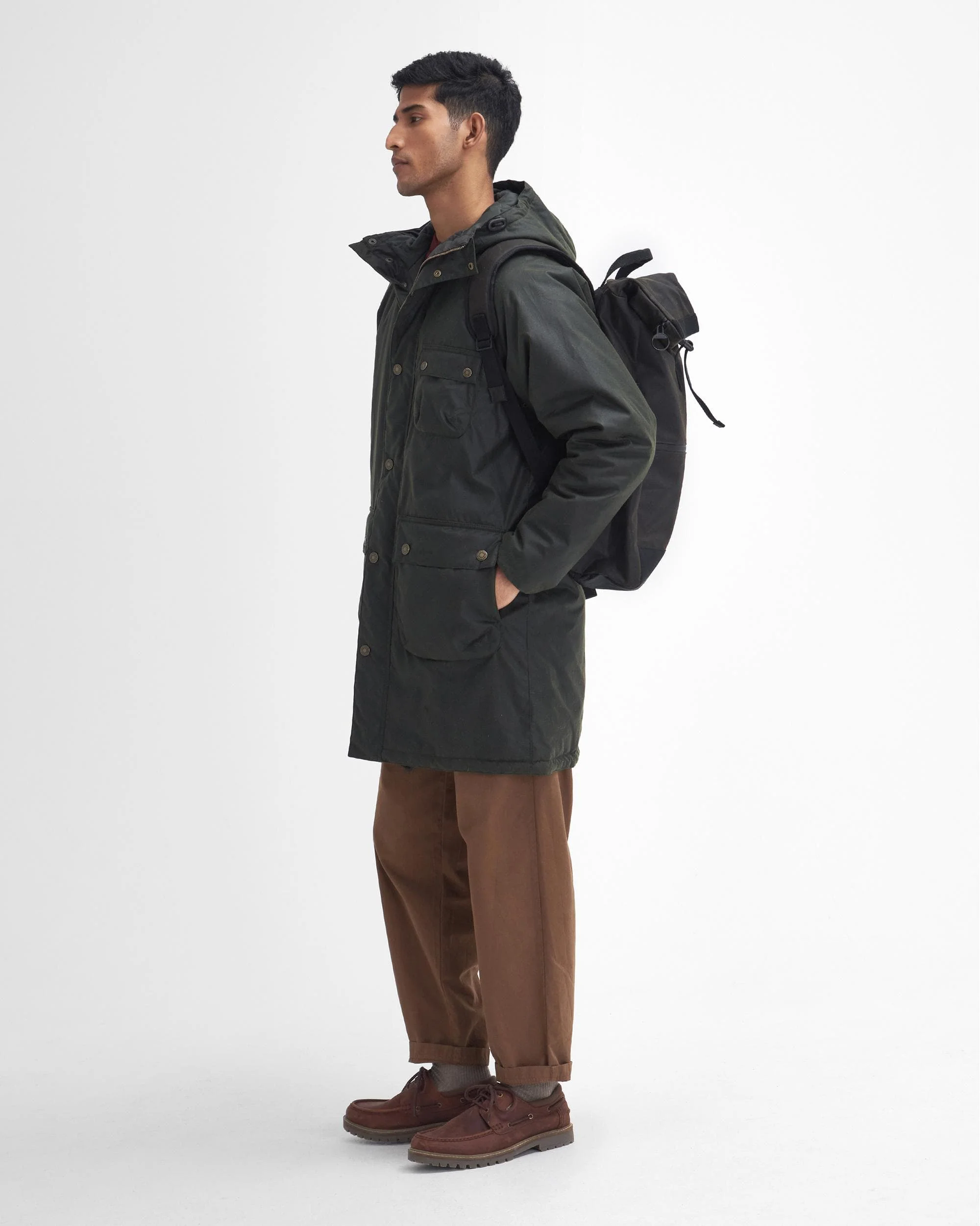 Barbour Winter Mens Wax Parka - Image 5