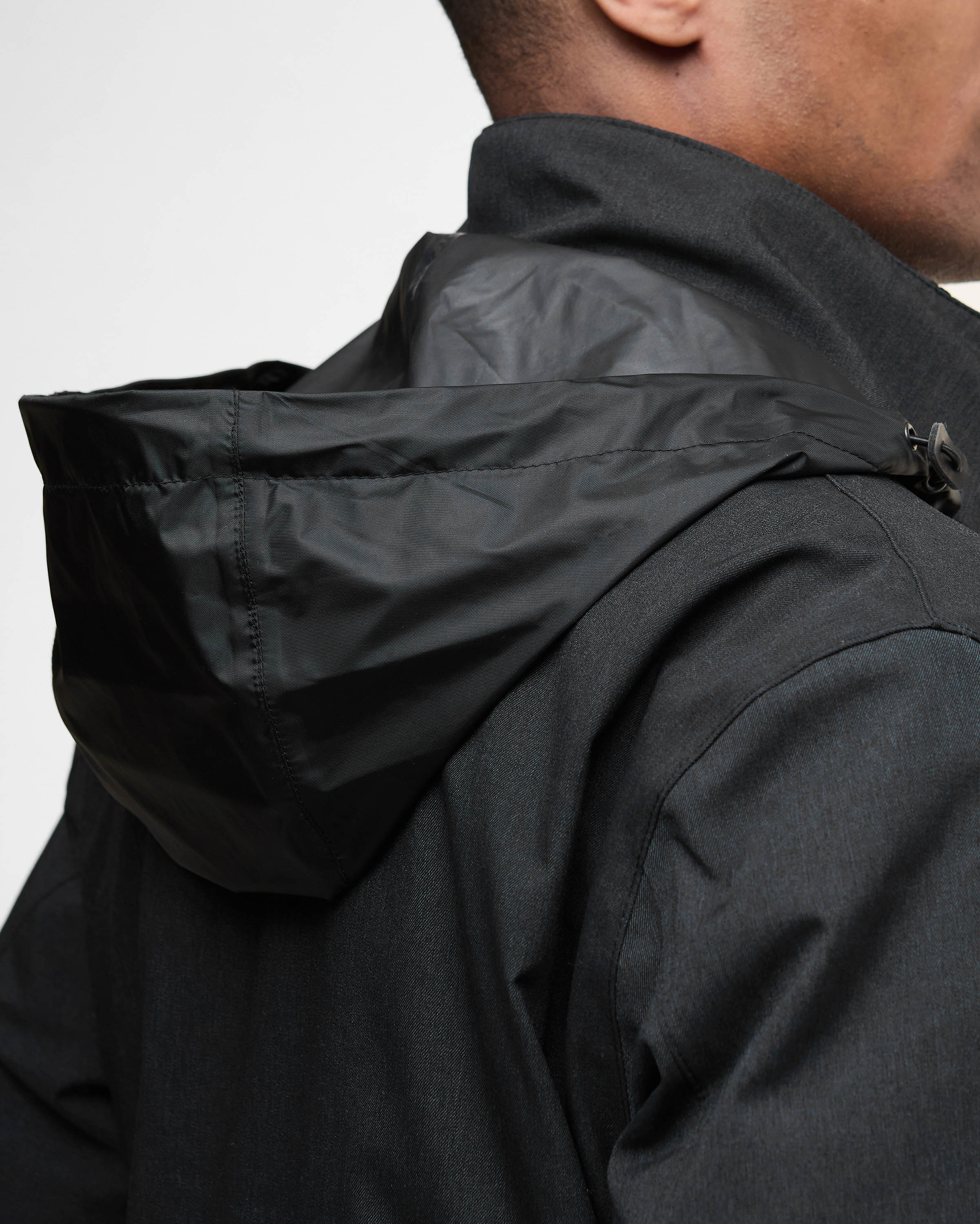Barbour Winter Powell Mens Waterproof Jacket - Black - Image 2