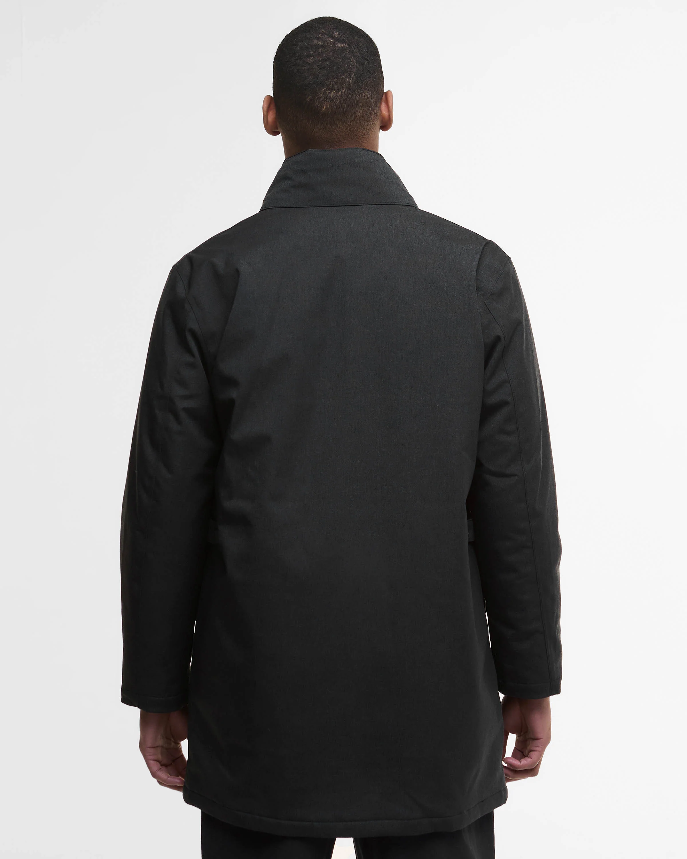 Barbour Winter Powell Mens Waterproof Jacket - Black - Image 7