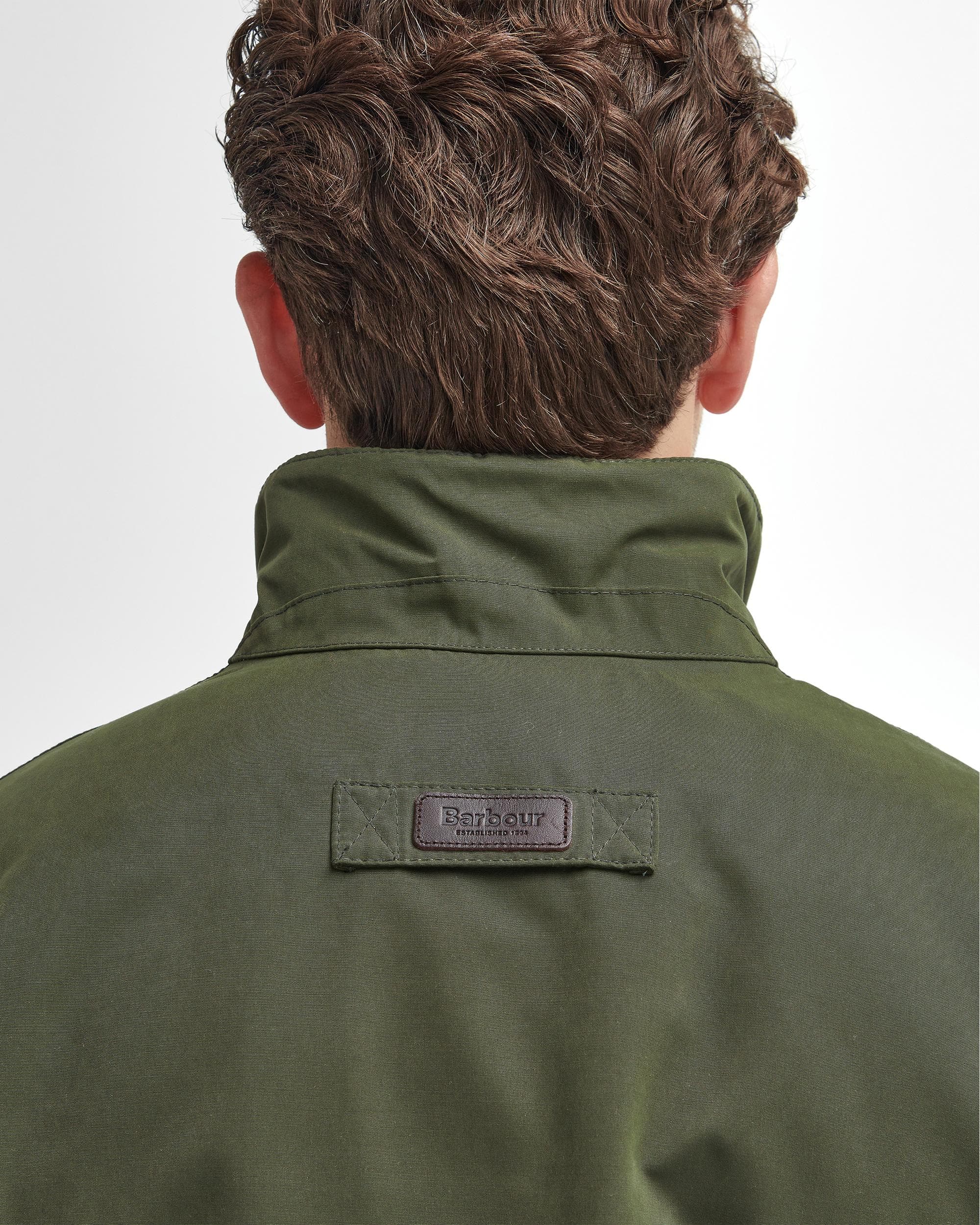 Barbour Winter Spoonbill Mens Waterproof Jacket - Olive - Image 8