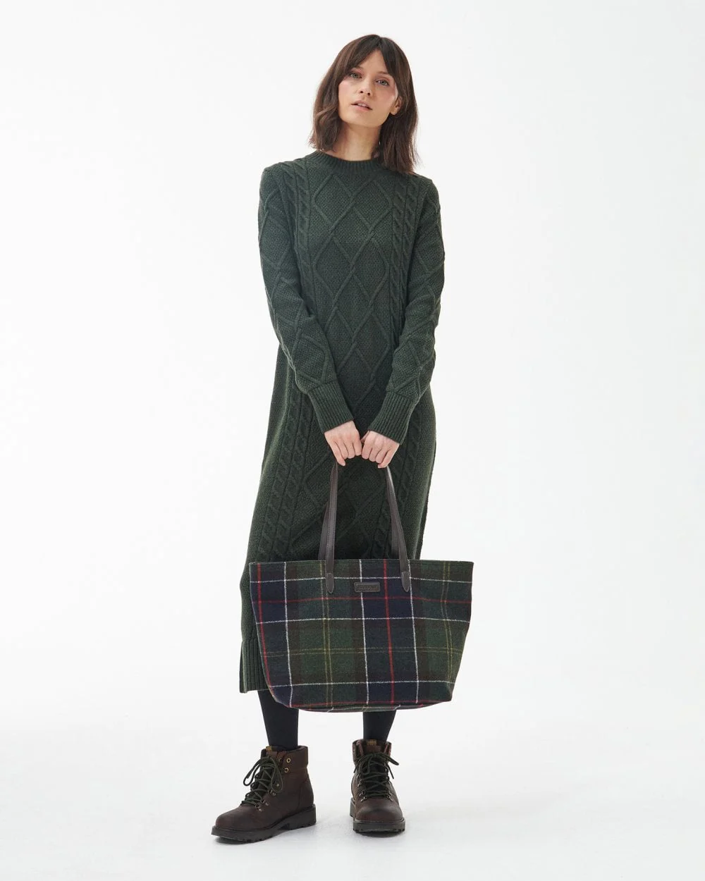 Barbour Witford Tartan Womens Tote - Image 2