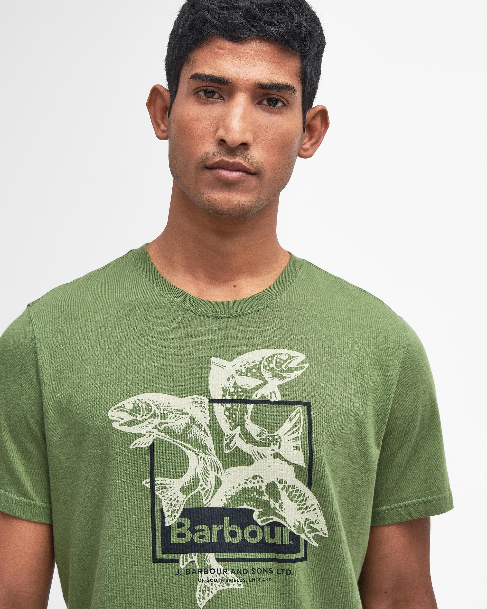 Barbour Witton Mens Tailored Graphic T-Shirt - Image 2