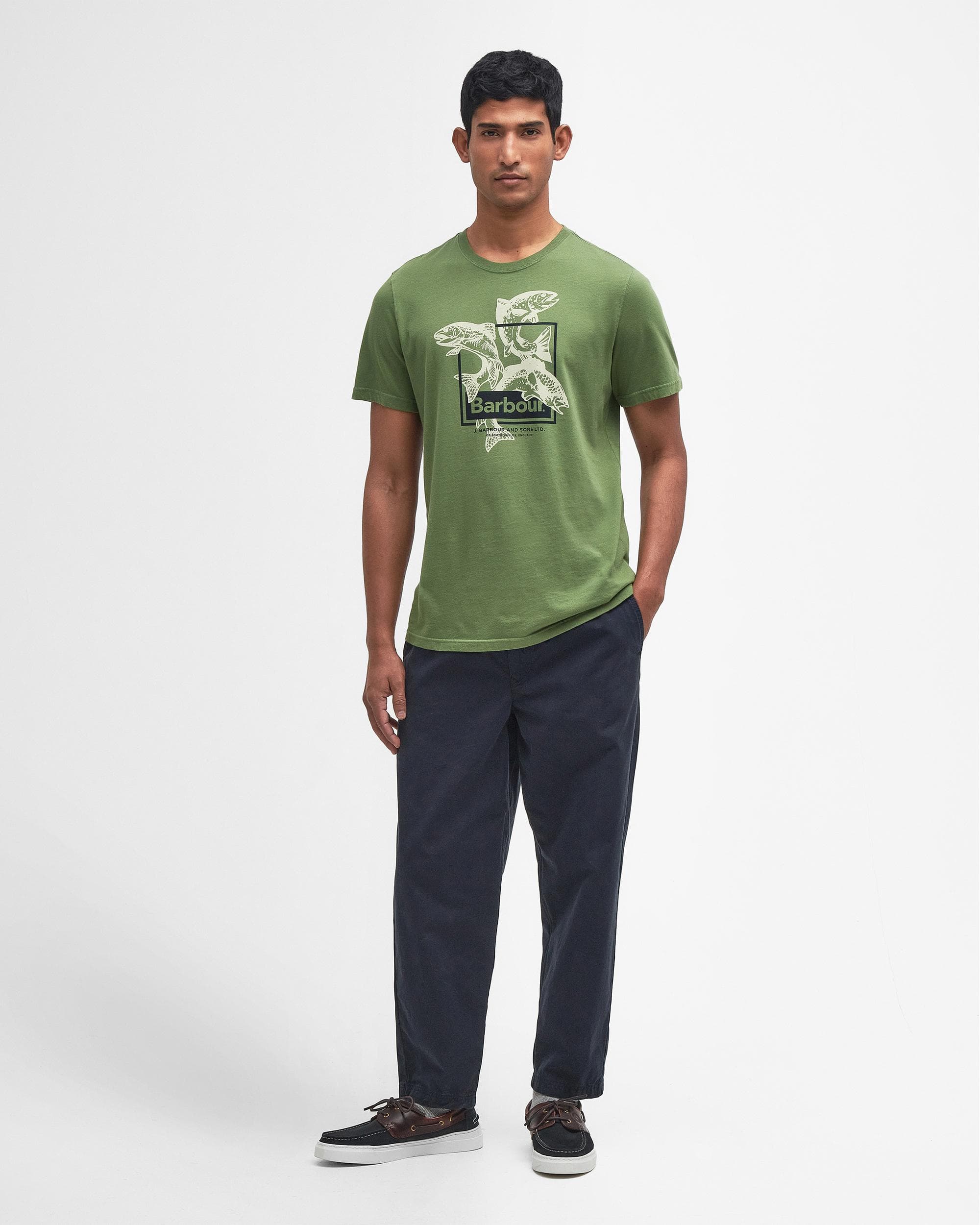 Barbour Witton Mens Tailored Graphic T-Shirt - Image 3
