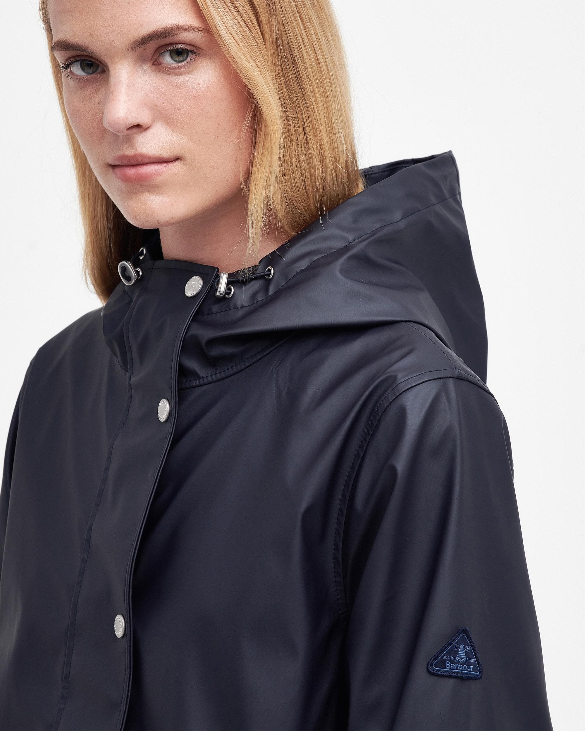 Barbour Woodland Womens Rubberised Raincoat - Image 2