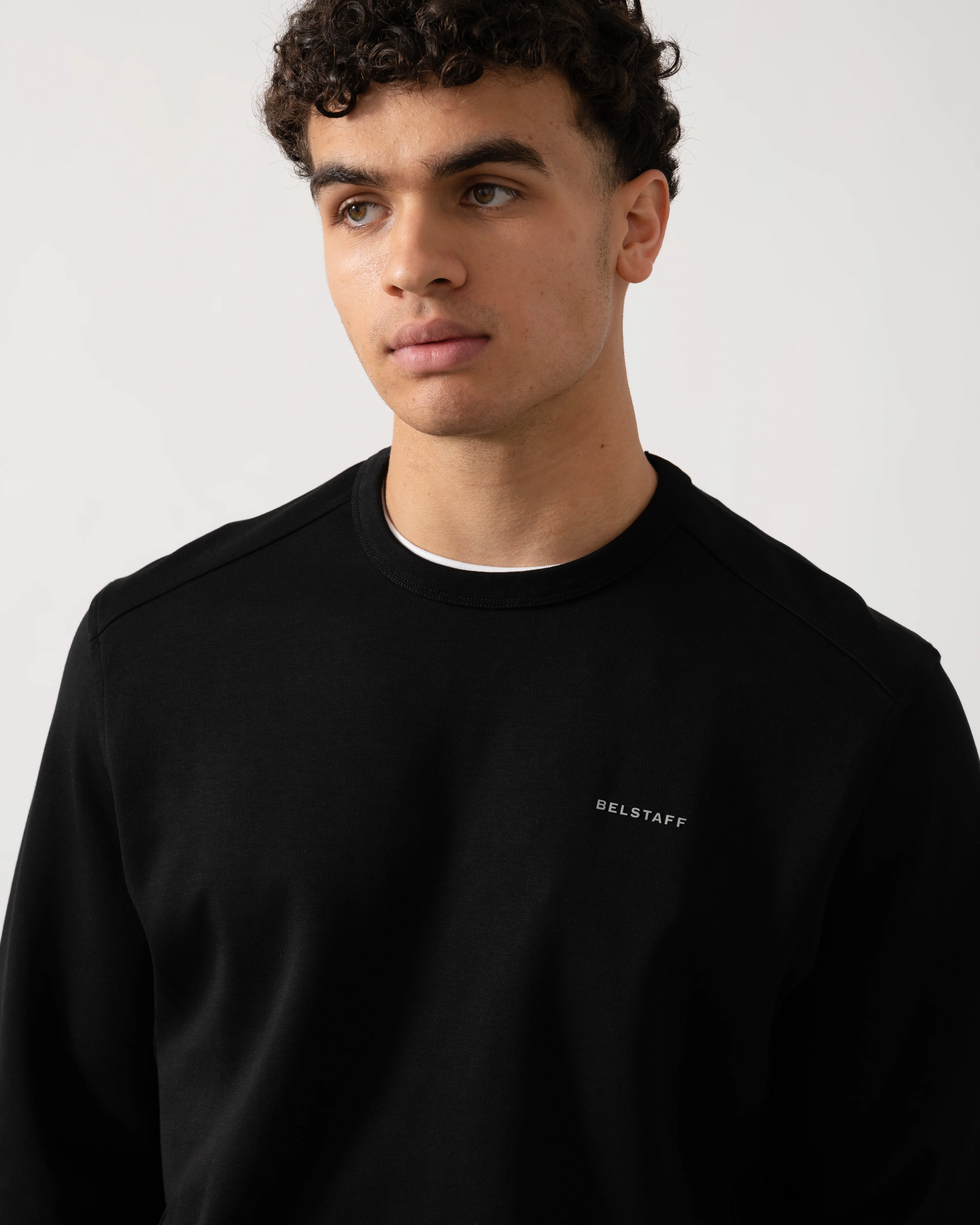 Belstaff Alloy Mens Crewneck Sweatshirt - Black - Image 2