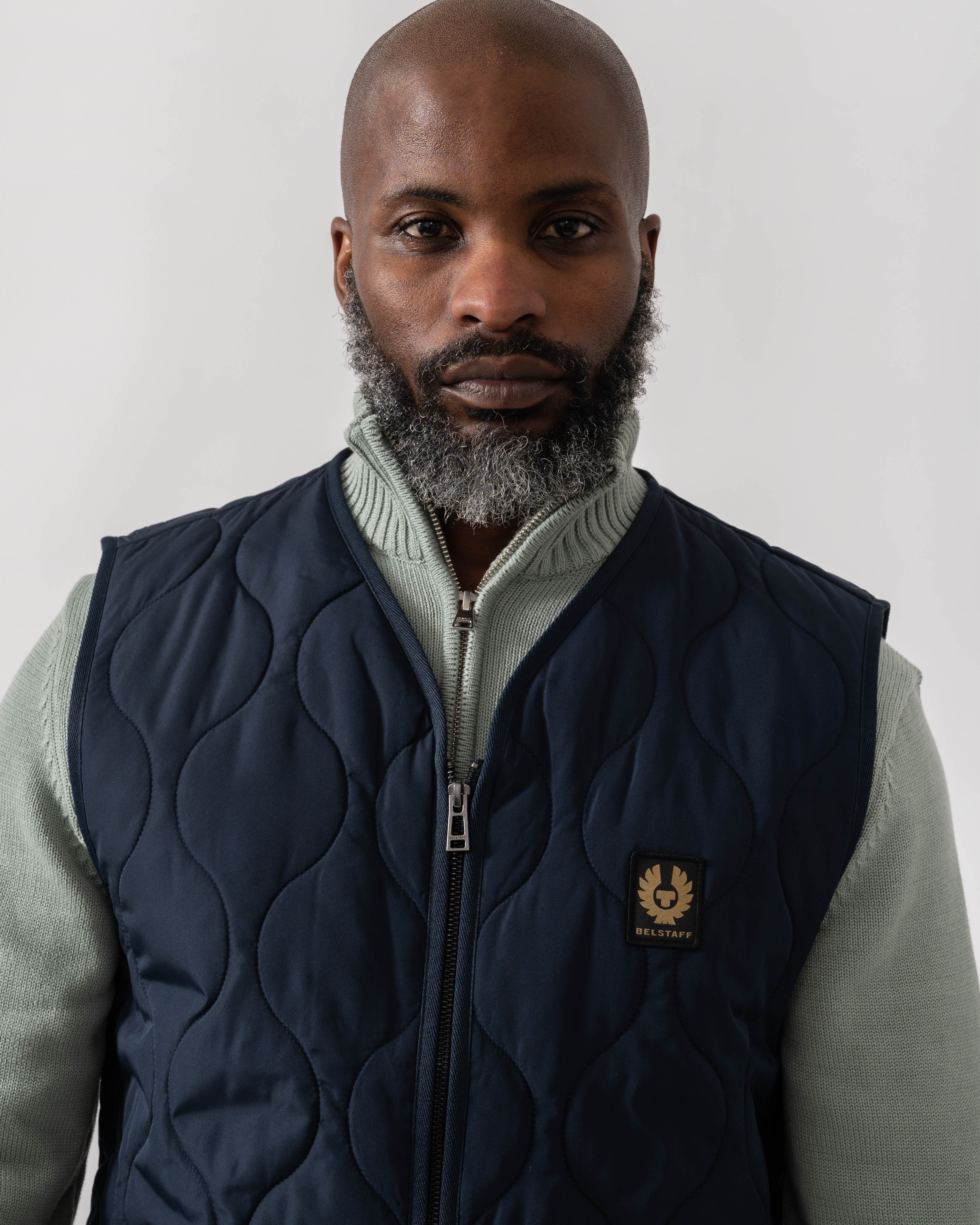 Belstaff Base Mens Gilet - Dark Ink - Image 3