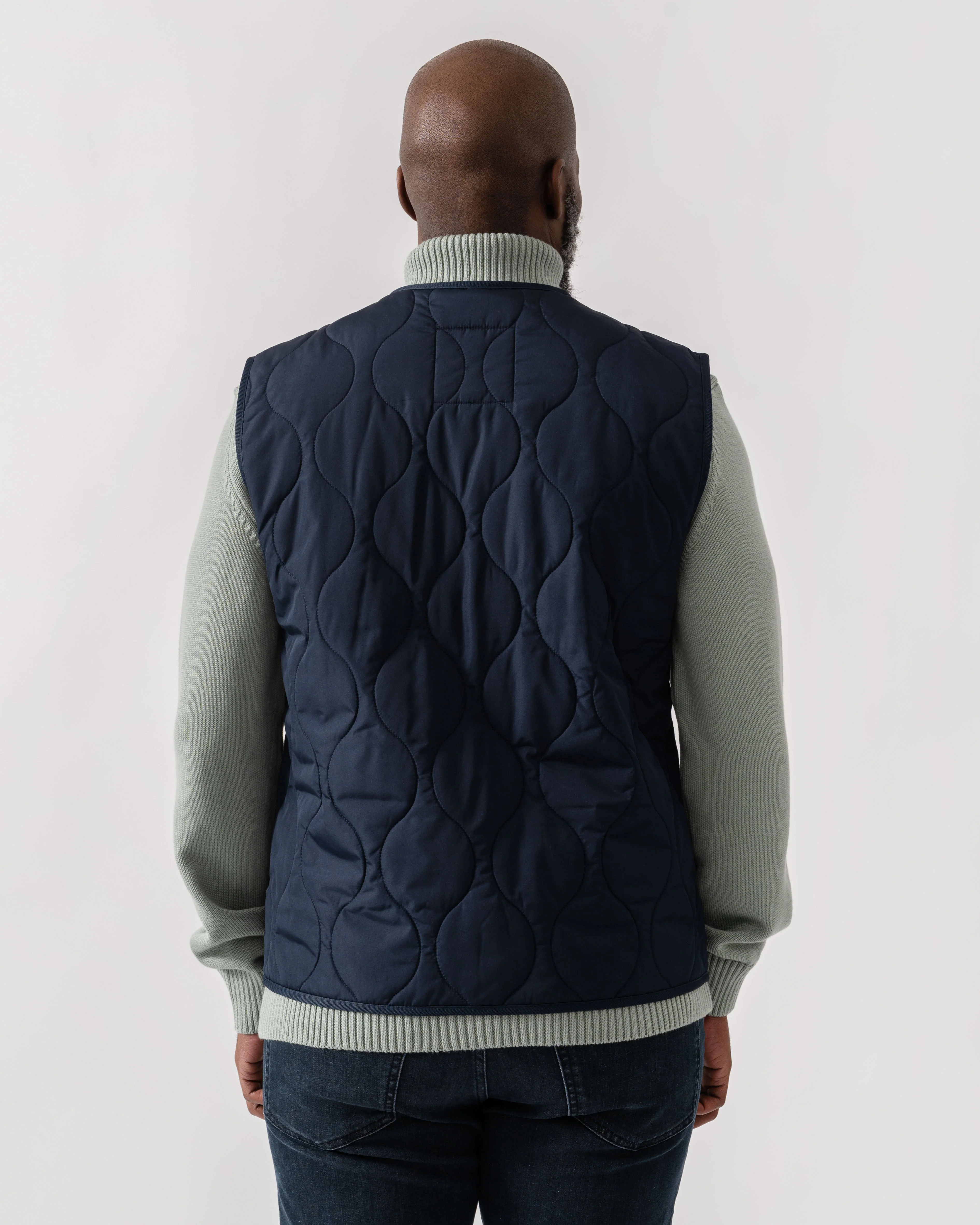 Belstaff Base Mens Gilet - Dark Ink - Image 4