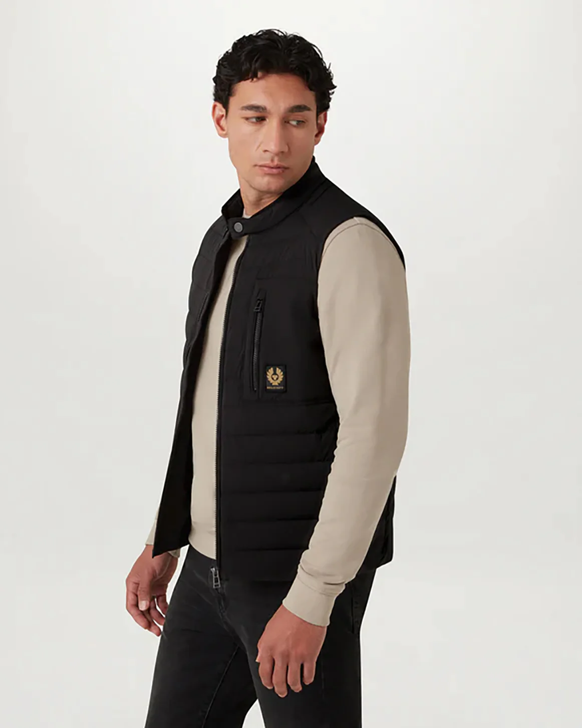 Belstaff Chassis Mens Gilet - Black - Image 2