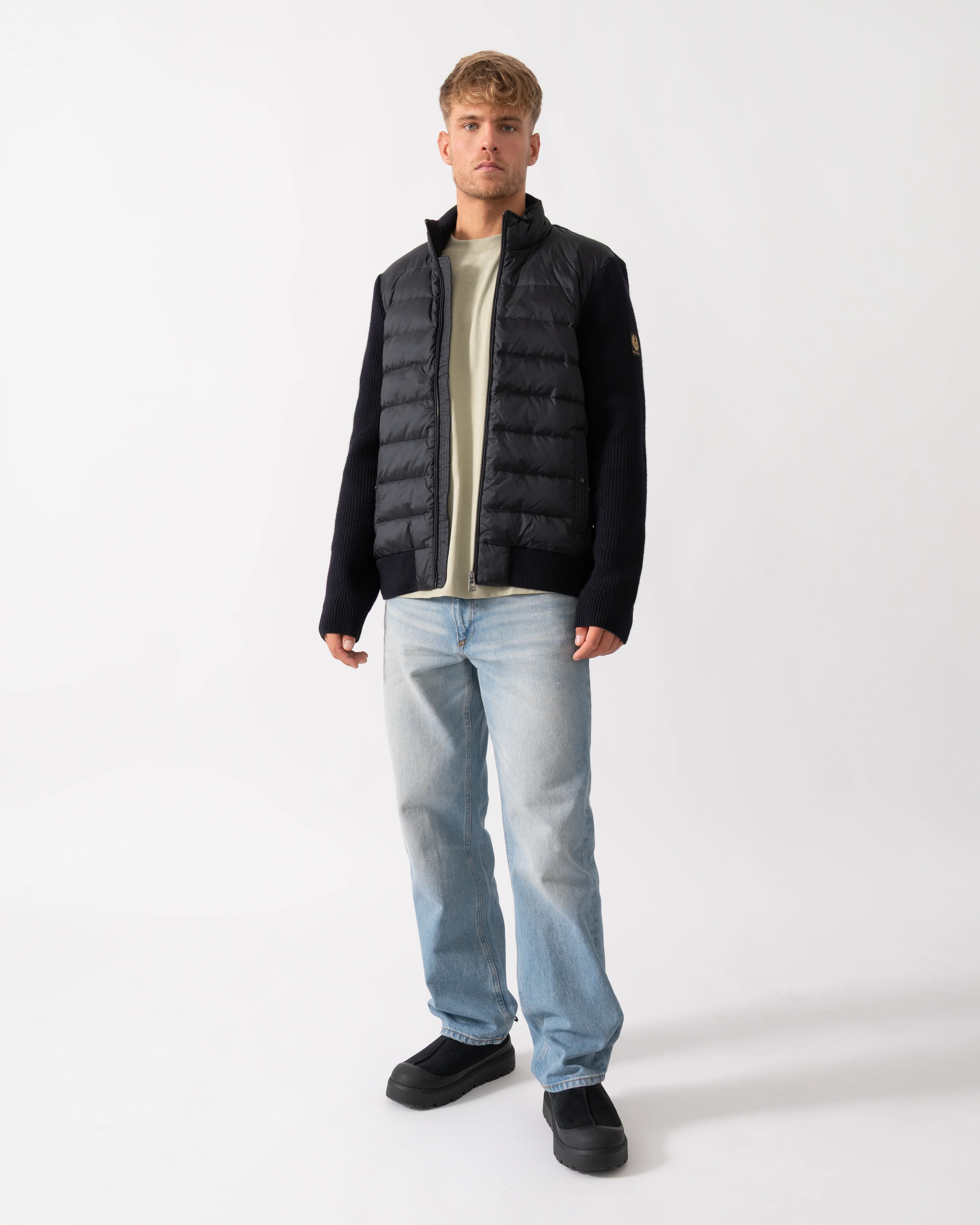 Belstaff Circuiteer Mens Hybrid Jacket - Dark Ink - Image 3