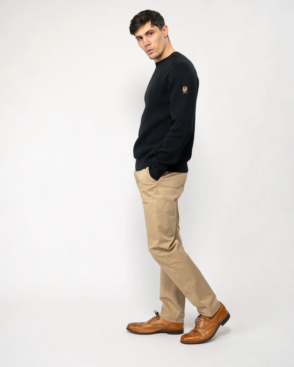 Belstaff Cole Mens Crewneck Jumper - Image 3