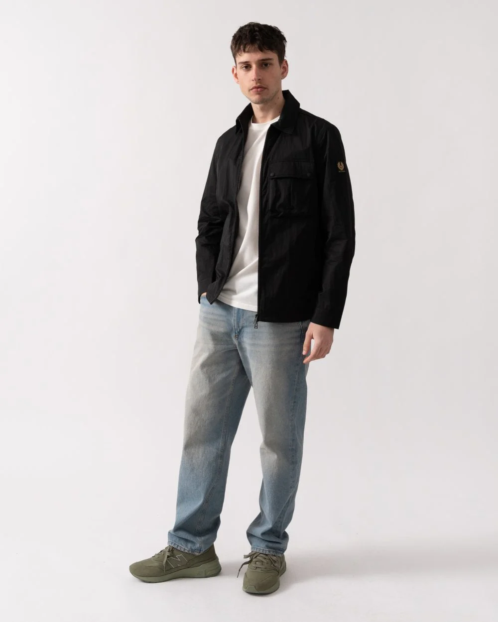 Belstaff Drome Mens Overshirt - Black - Image 3