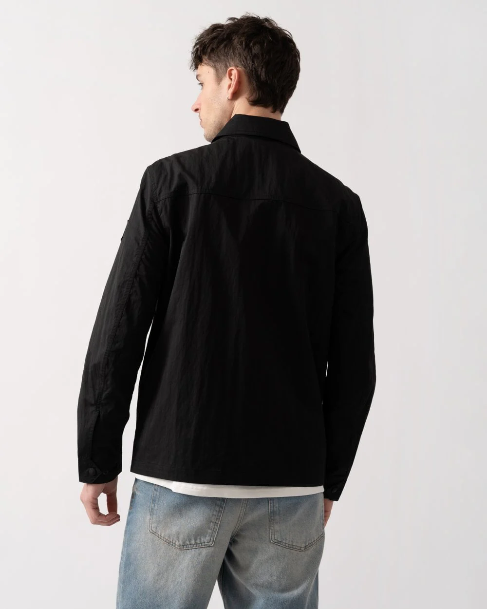 Belstaff Drome Mens Overshirt - Black - Image 5
