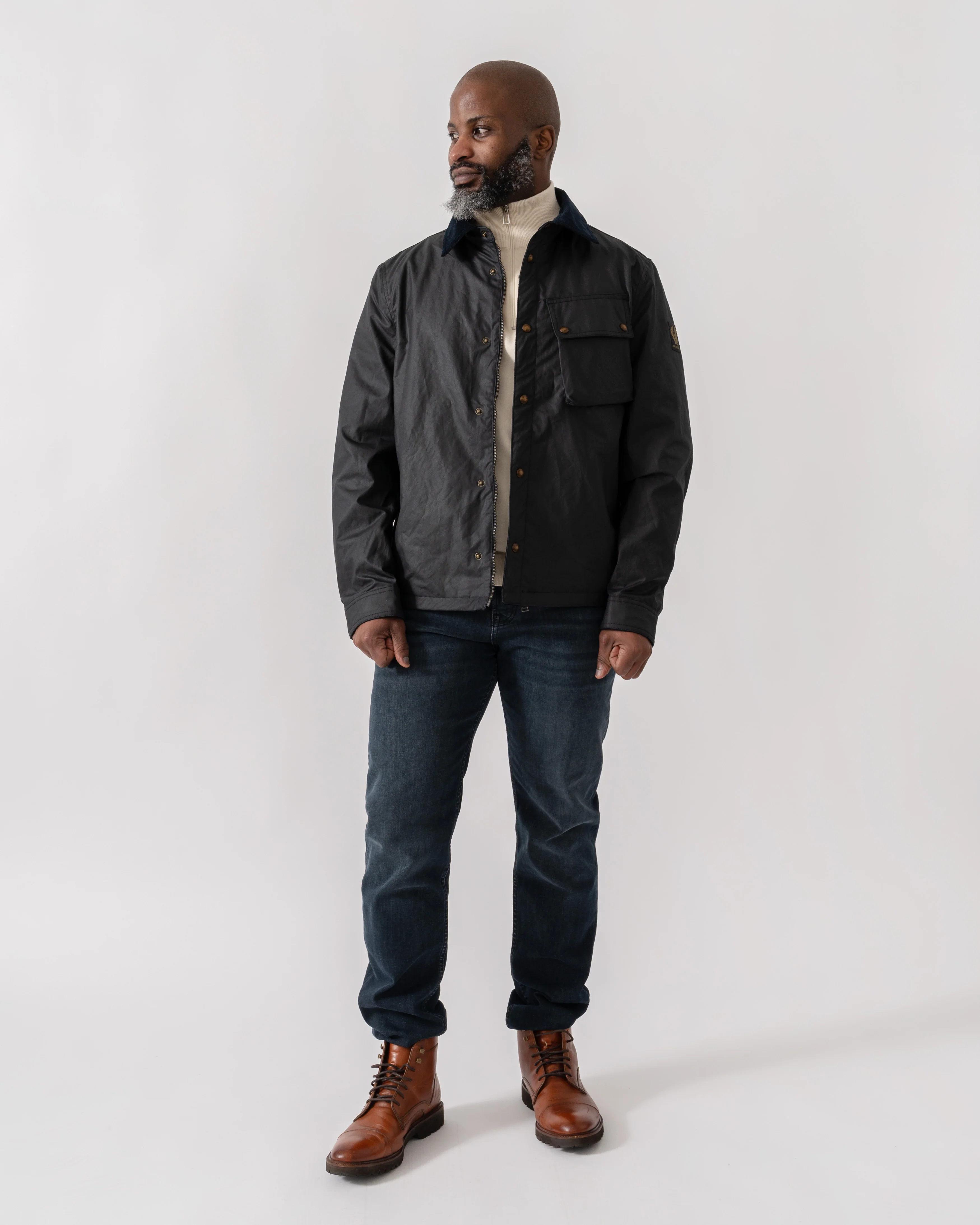 Belstaff Ground Mens Jacket - Dark Navy - Image 2