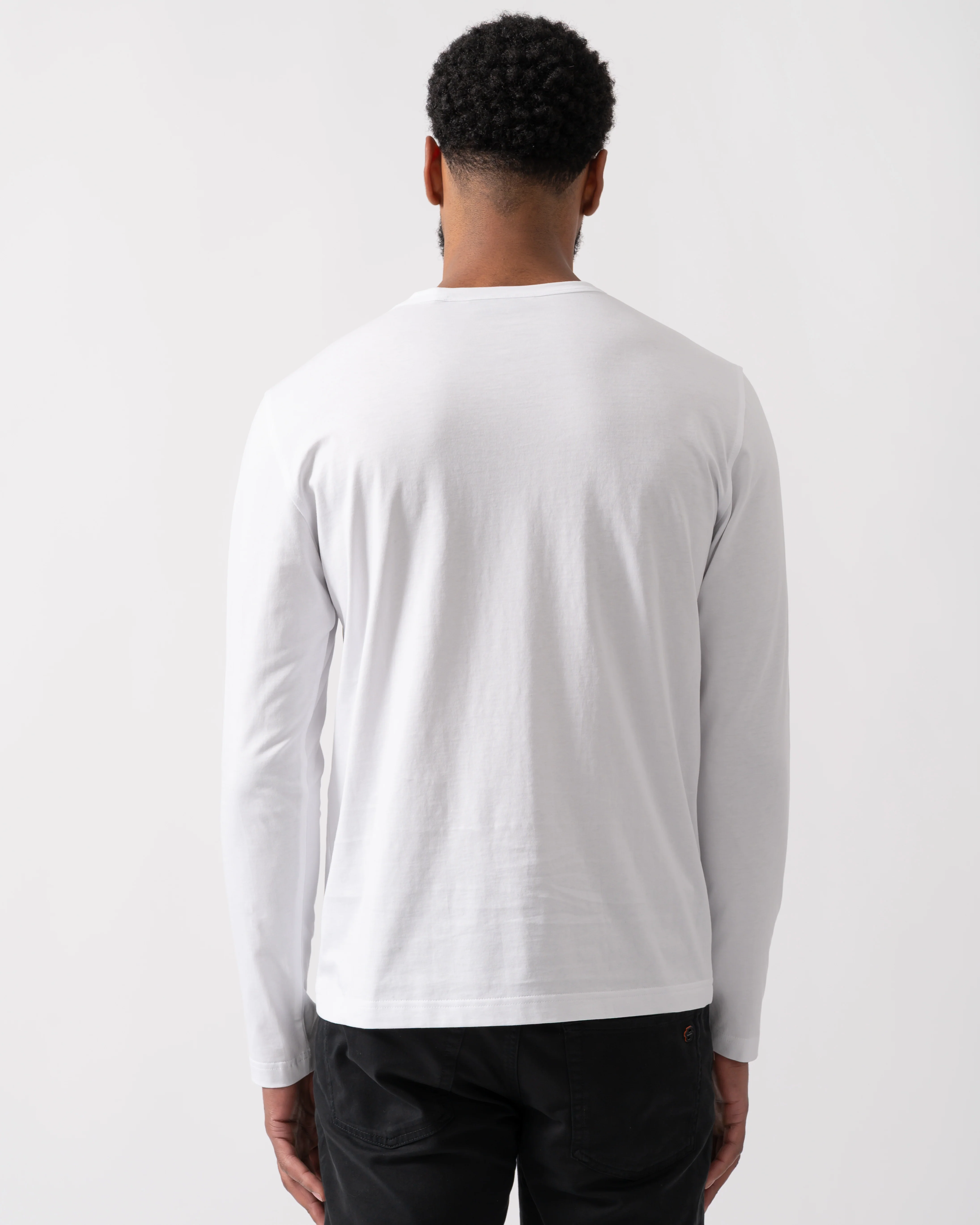 Belstaff Long Sleeved Logo Patch T-Shirt - White - Image 4