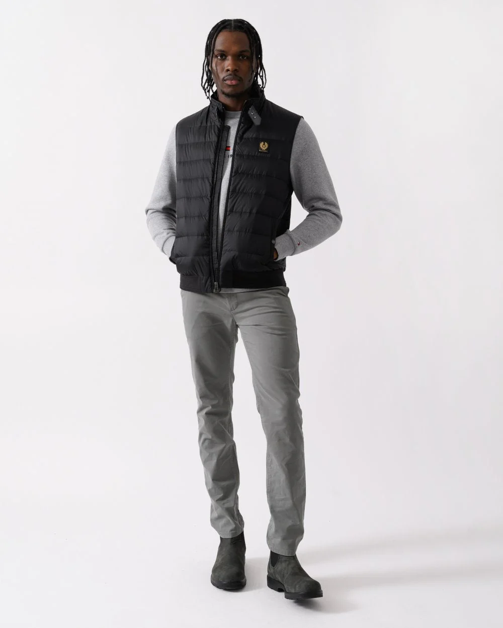 Belstaff Mens Circuit Gilet - Black - Image 2