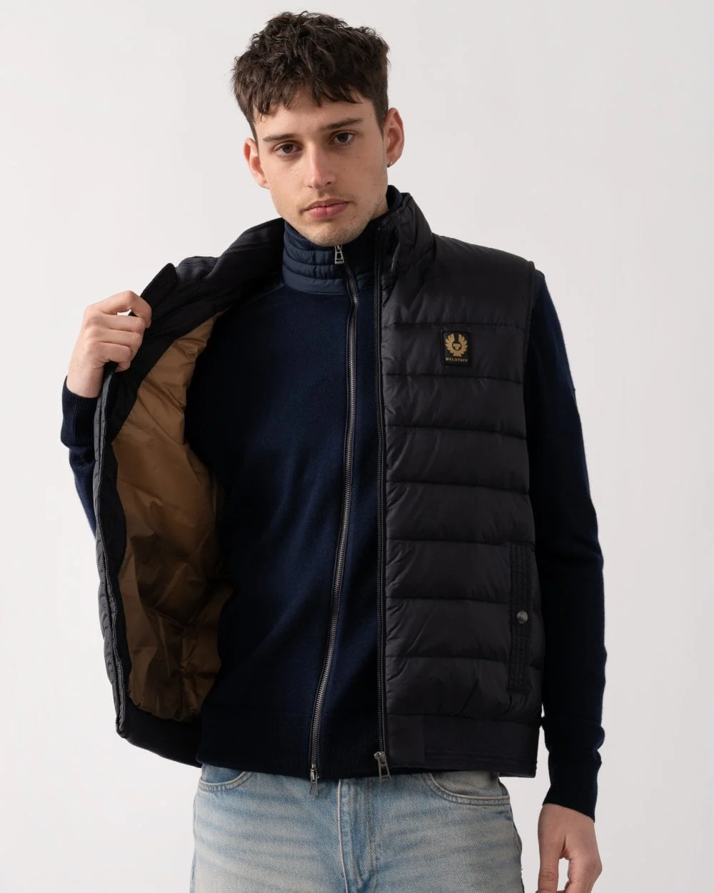 Belstaff Mens Circuit Gilet - Dark Ink - Image 5