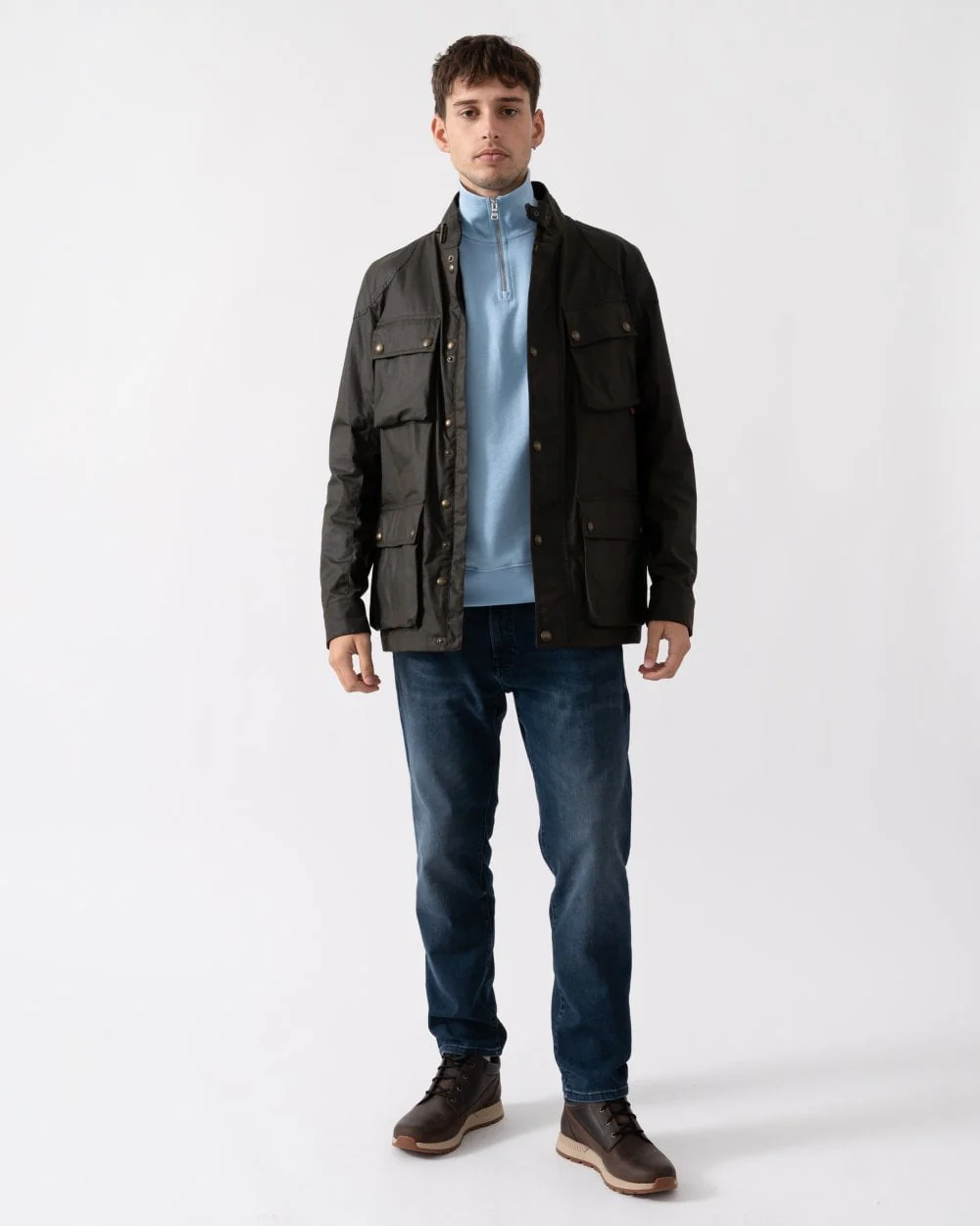 Belstaff Mens Fieldmaster Jacket - Faded Olive - Image 2
