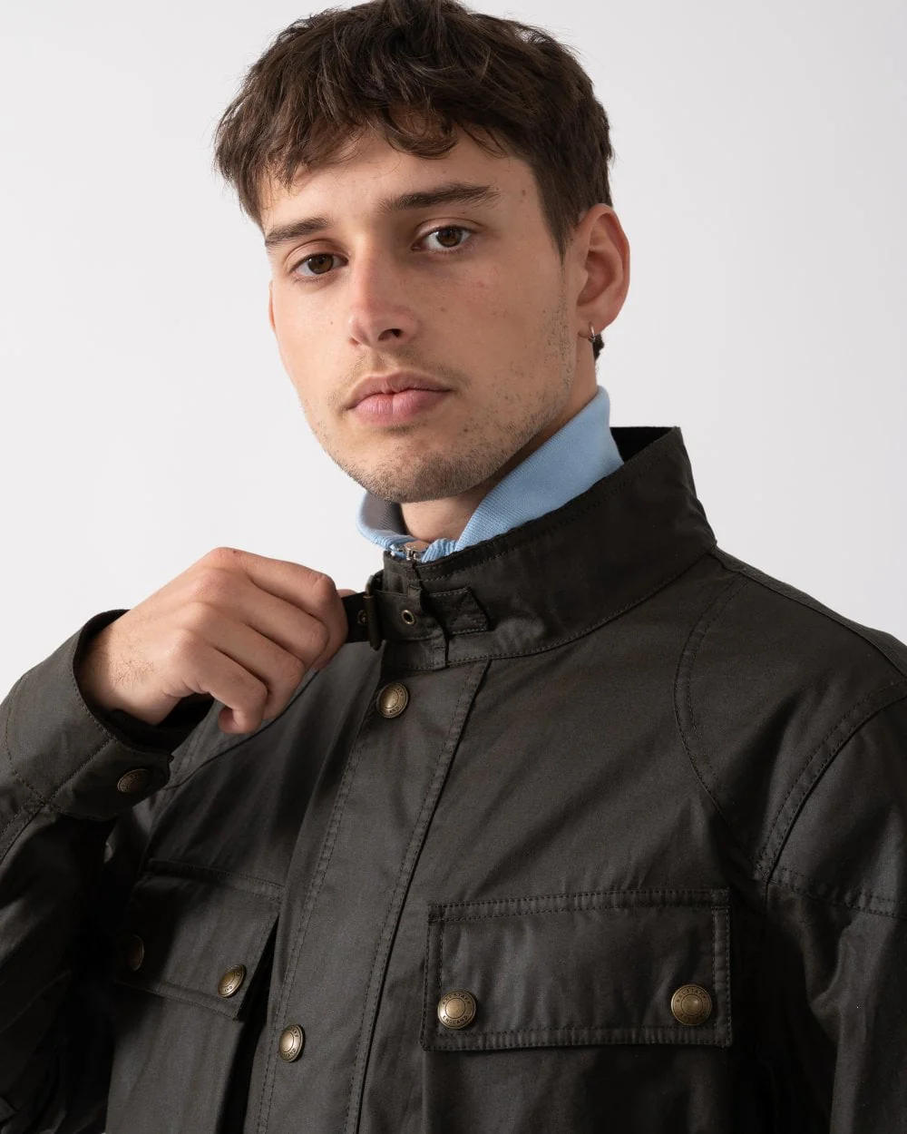 Belstaff Mens Fieldmaster Jacket - Faded Olive - Image 3