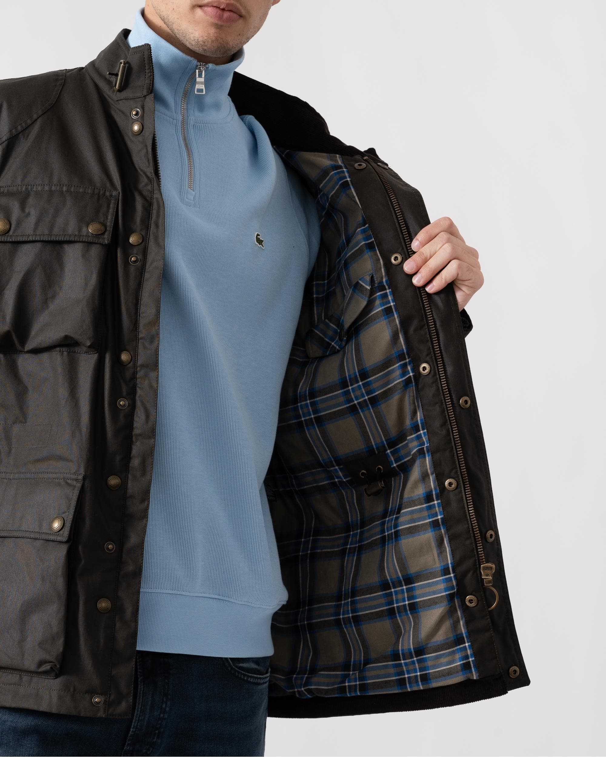 Belstaff Mens Fieldmaster Jacket - Faded Olive - Image 5