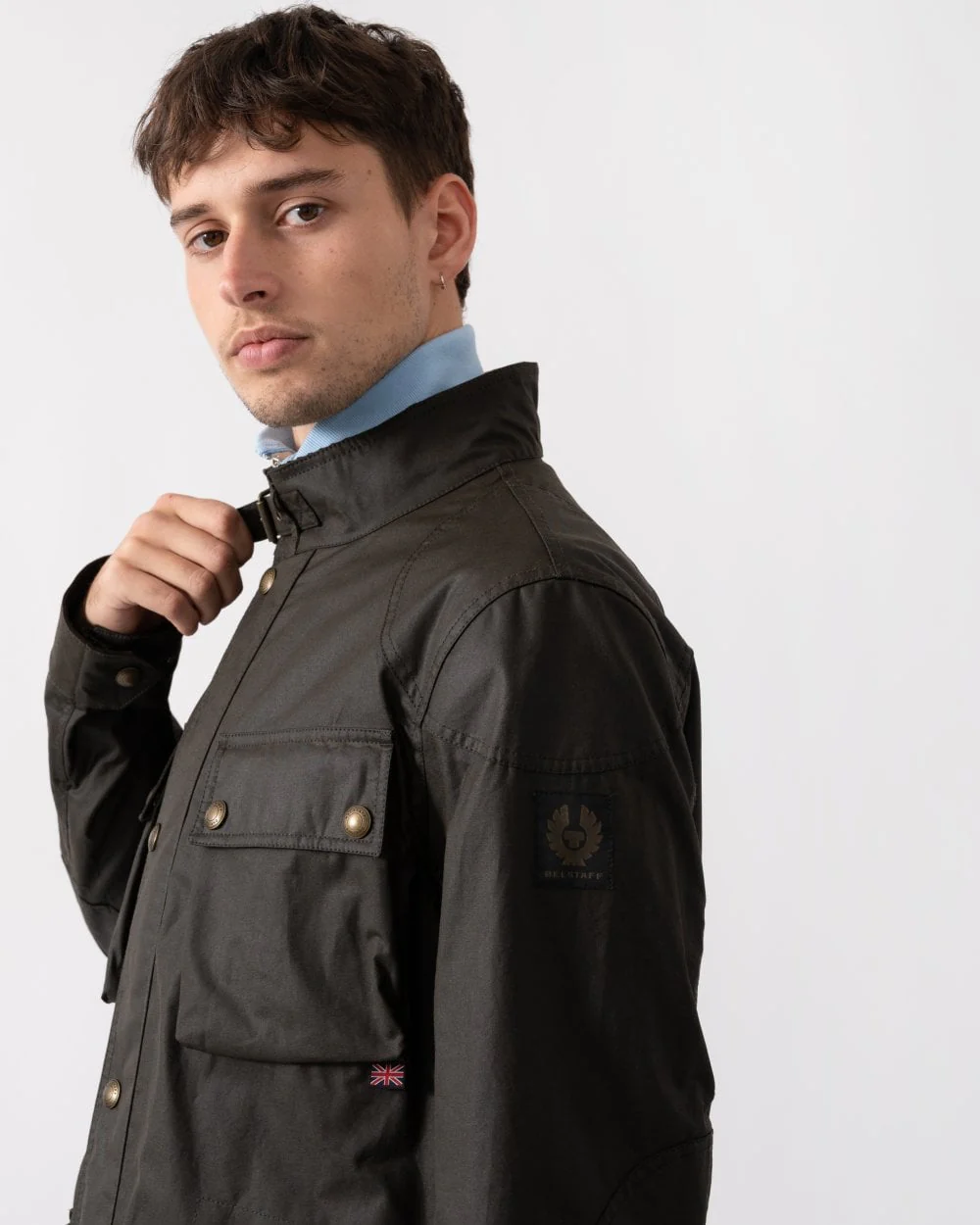 Belstaff Mens Fieldmaster Jacket - Faded Olive - Image 6