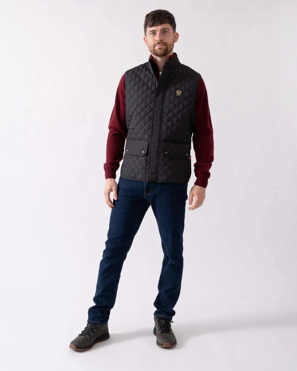 Belstaff Mens Icon Gilet - Black - Image 3