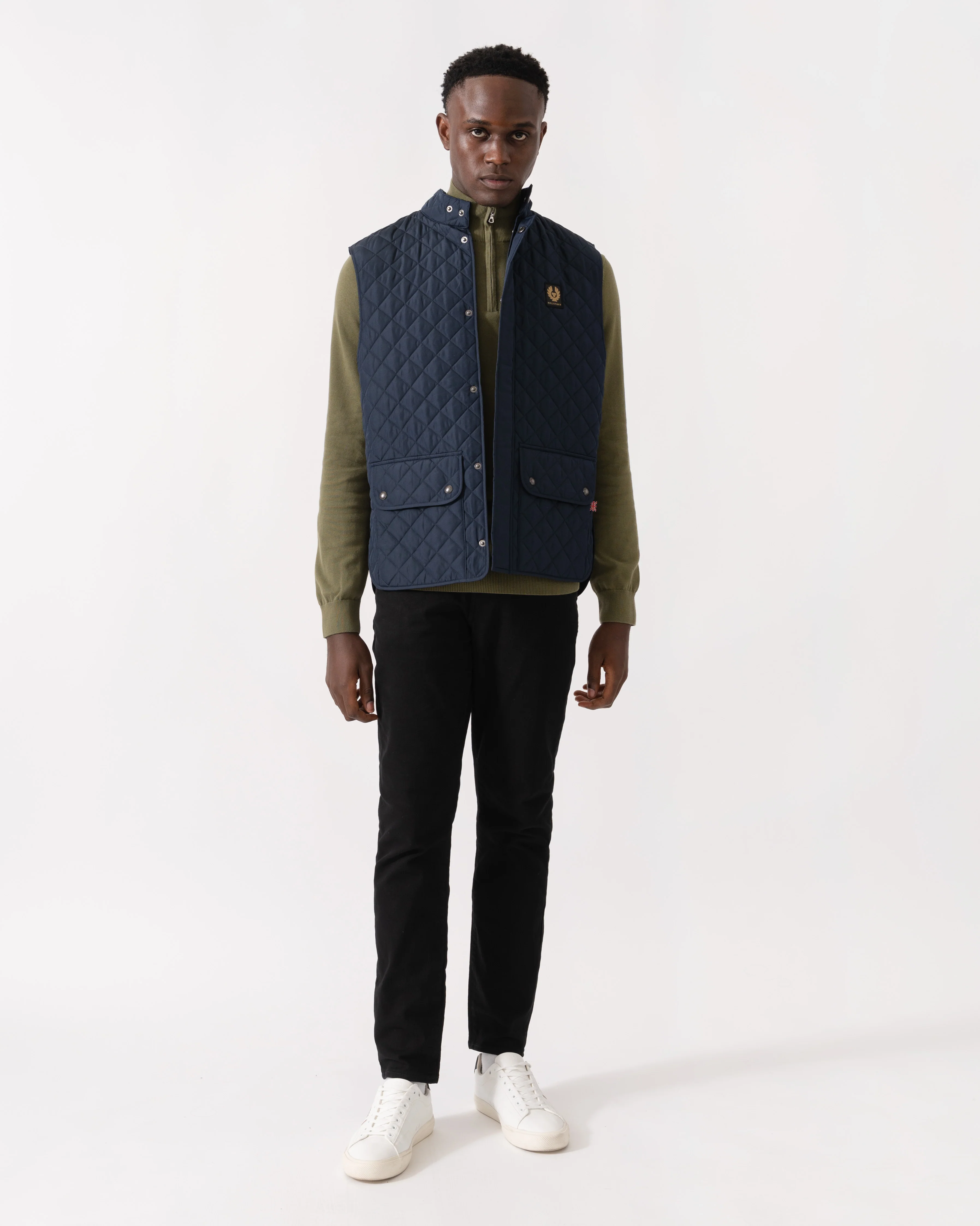 Belstaff Mens Icon Gilet - Dark Ink - Image 2