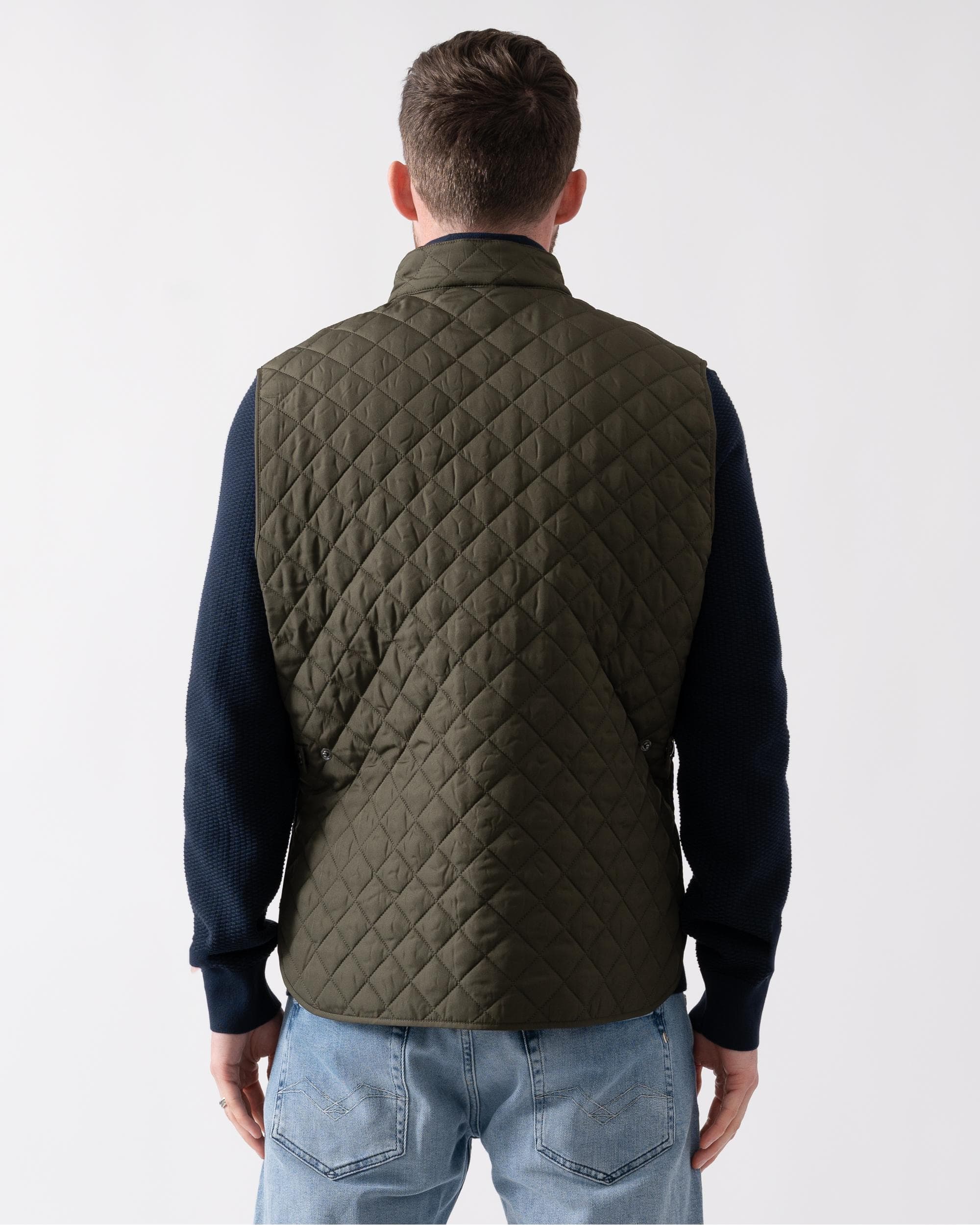Belstaff Mens Icon Gilet - Faded Olive - Image 4