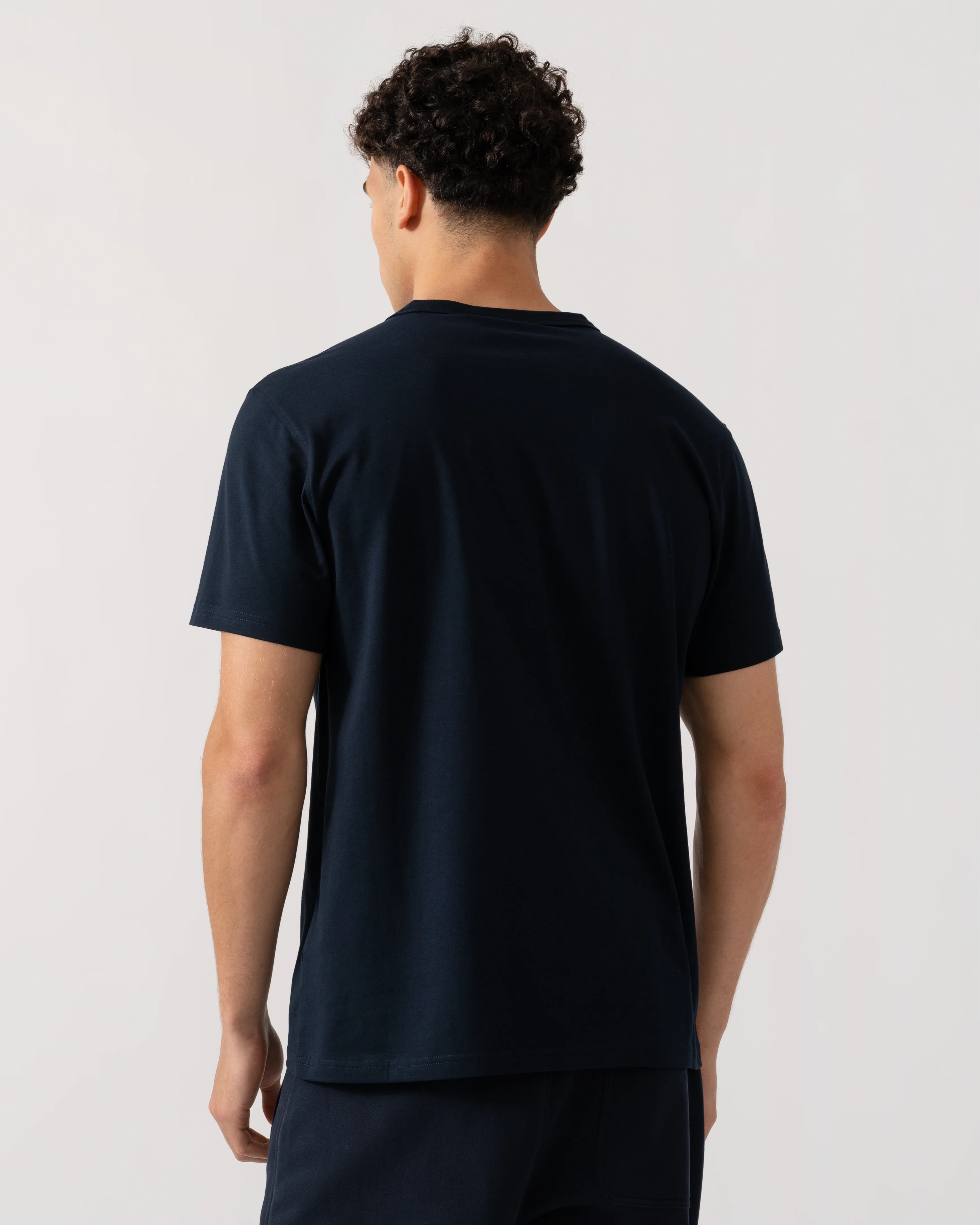 Belstaff Mens Logo T-Shirt - Dark Ink - Image 4