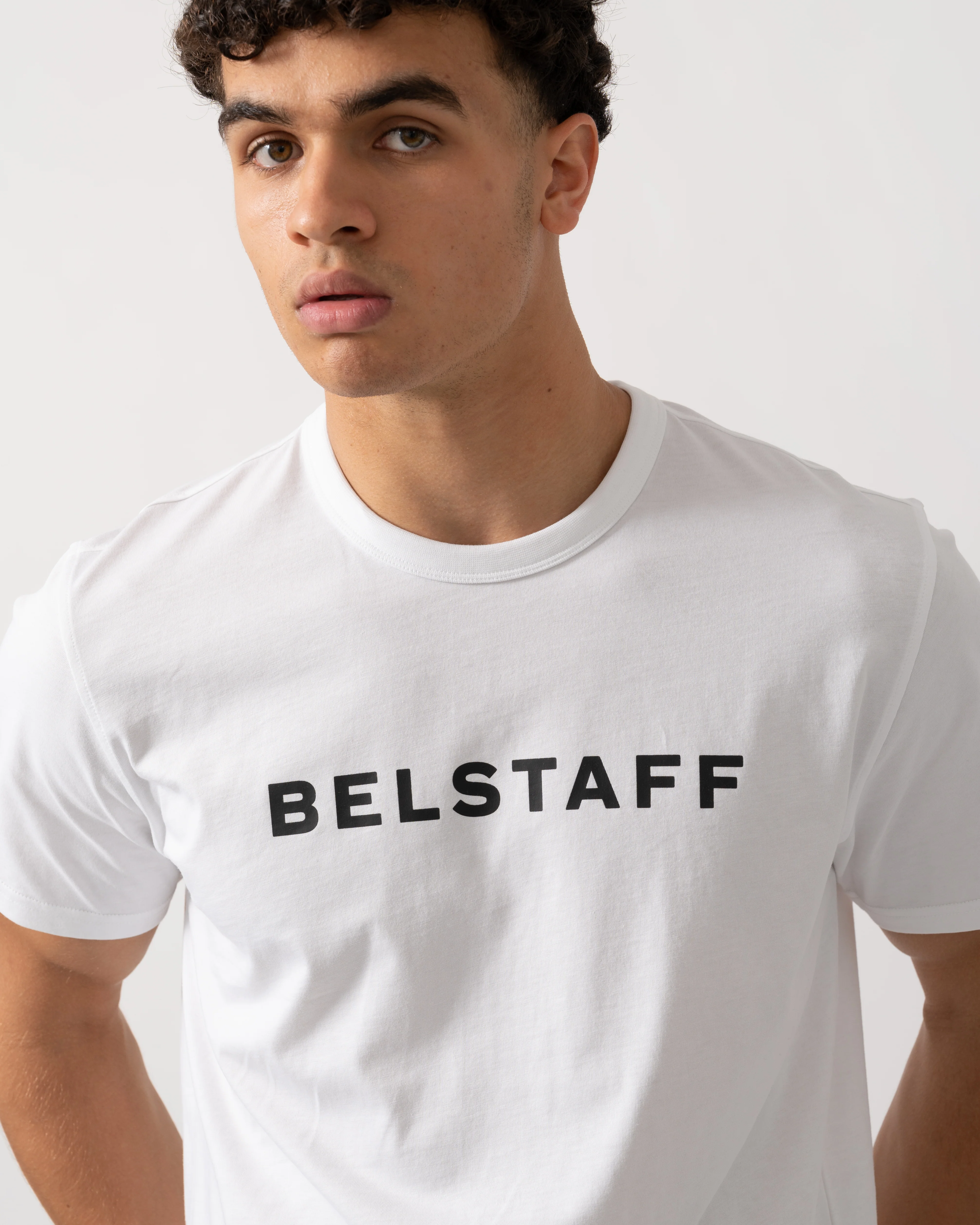 Belstaff Mens Logo T-Shirt - White - Image 2