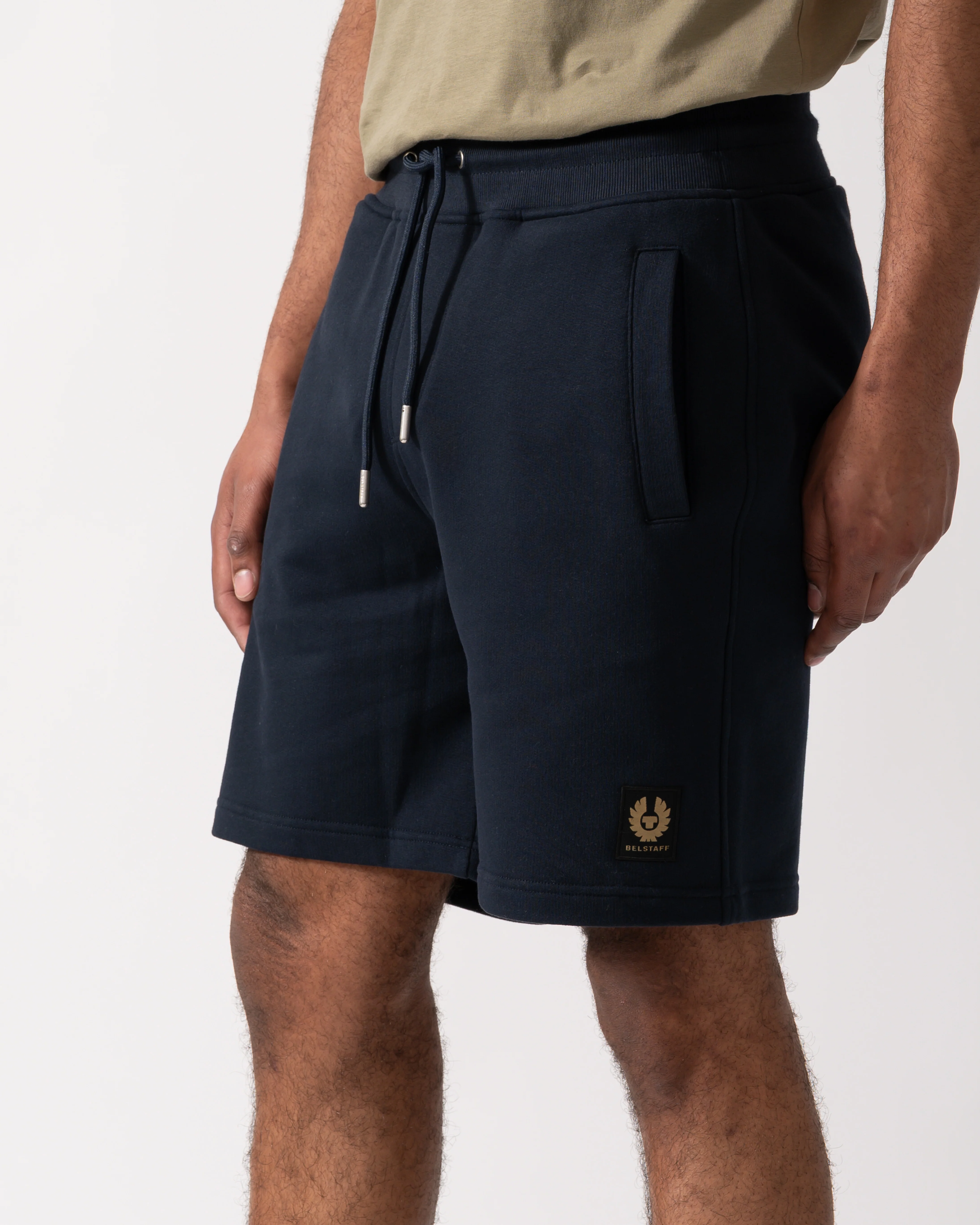 Belstaff Mens Sweatshorts - Dark Ink - Image 3
