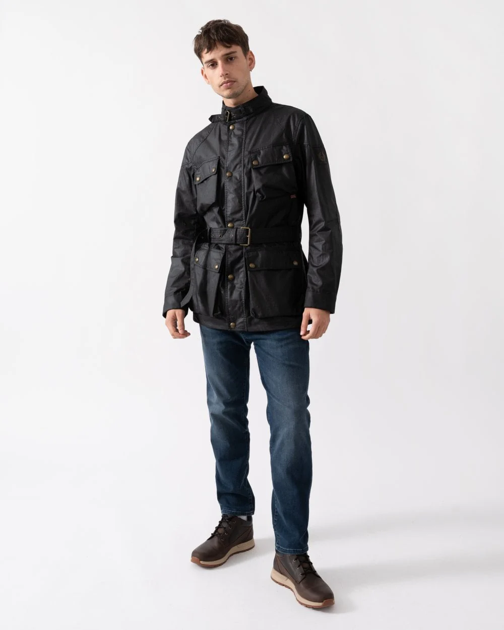 Belstaff Mens Trialmaster Jacket - Black - Image 3