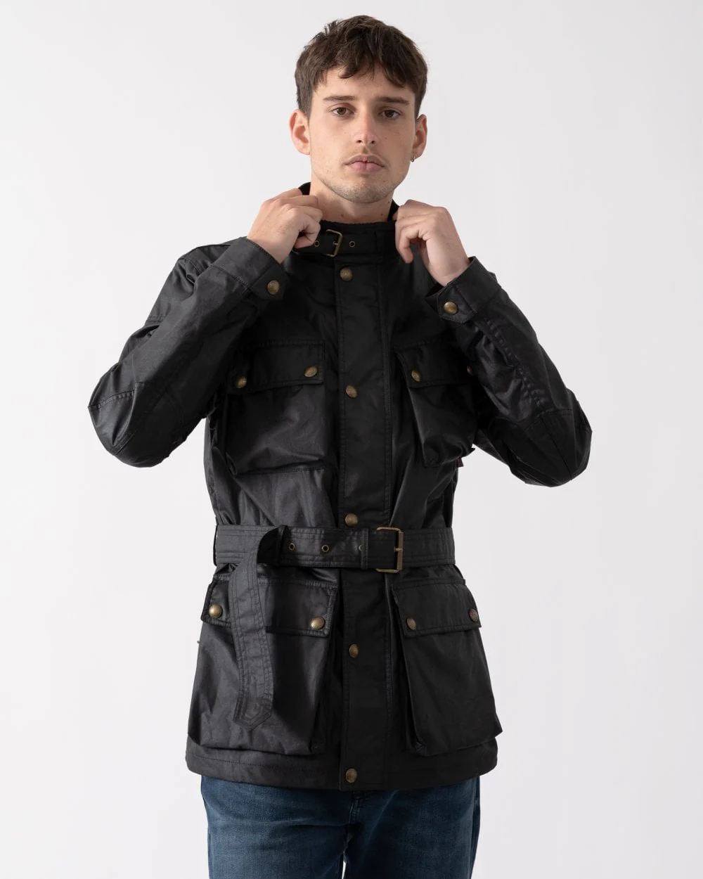 Belstaff Mens Trialmaster Jacket - Black - Image 5