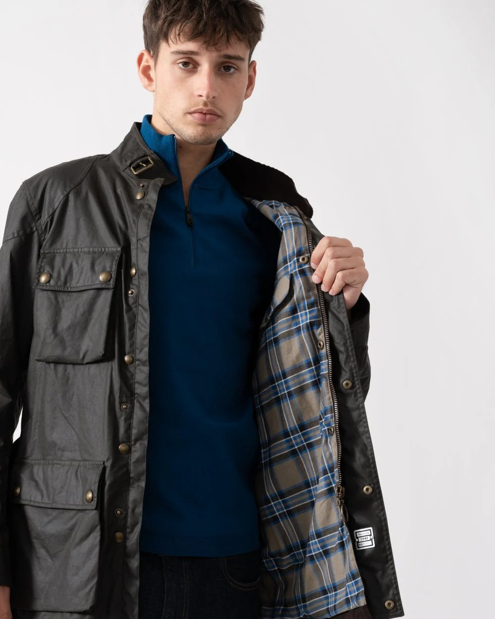 Belstaff Mens Trialmaster Jacket - Faded Olive - Image 5