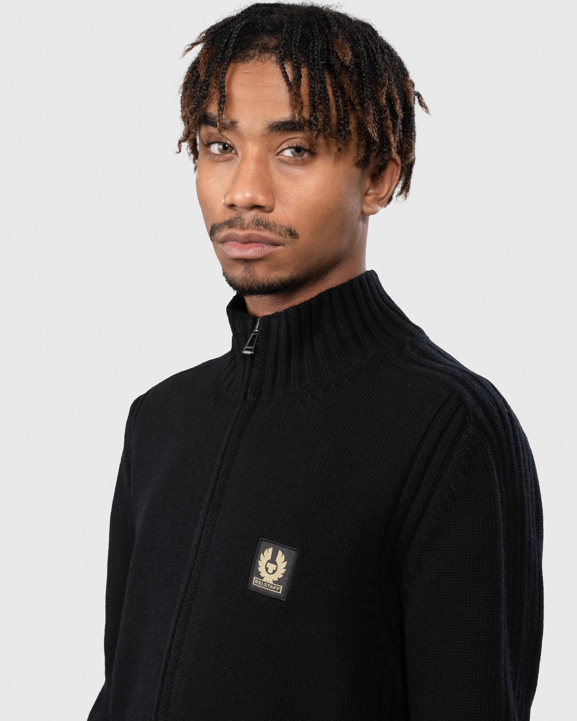 Belstaff Mens Watch Cardigan - Black - Image 2