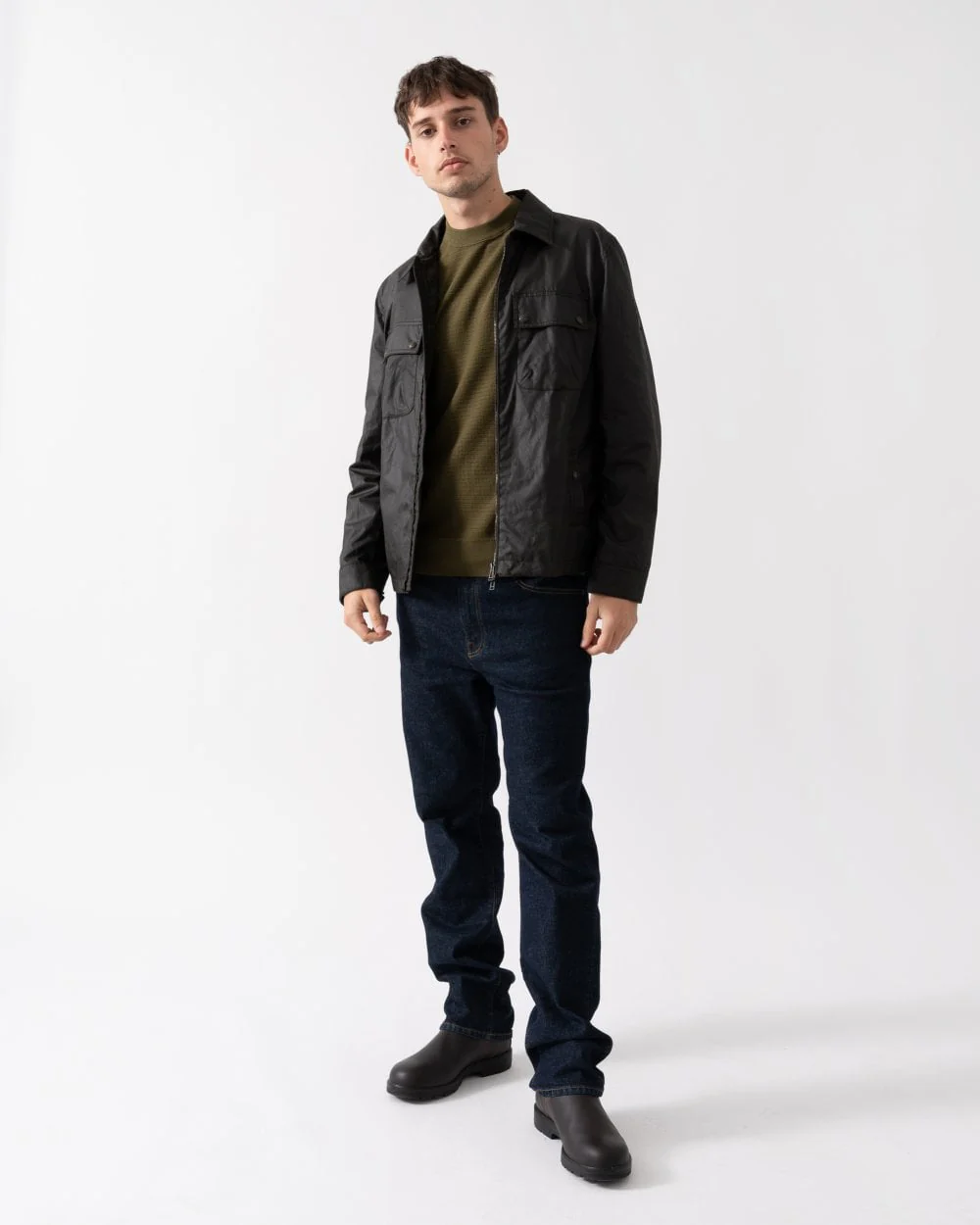 Belstaff Mens Waxed Cotton Tour Overshirt - Image 4
