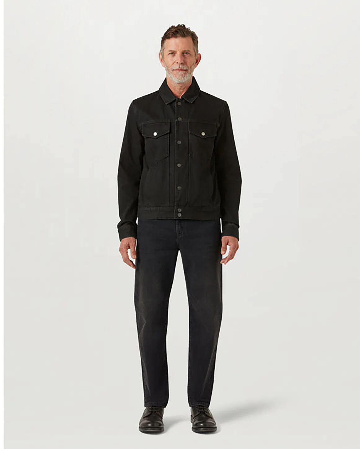 Belstaff Piston Mens Trucker Jacket - Washed Black - Image 2