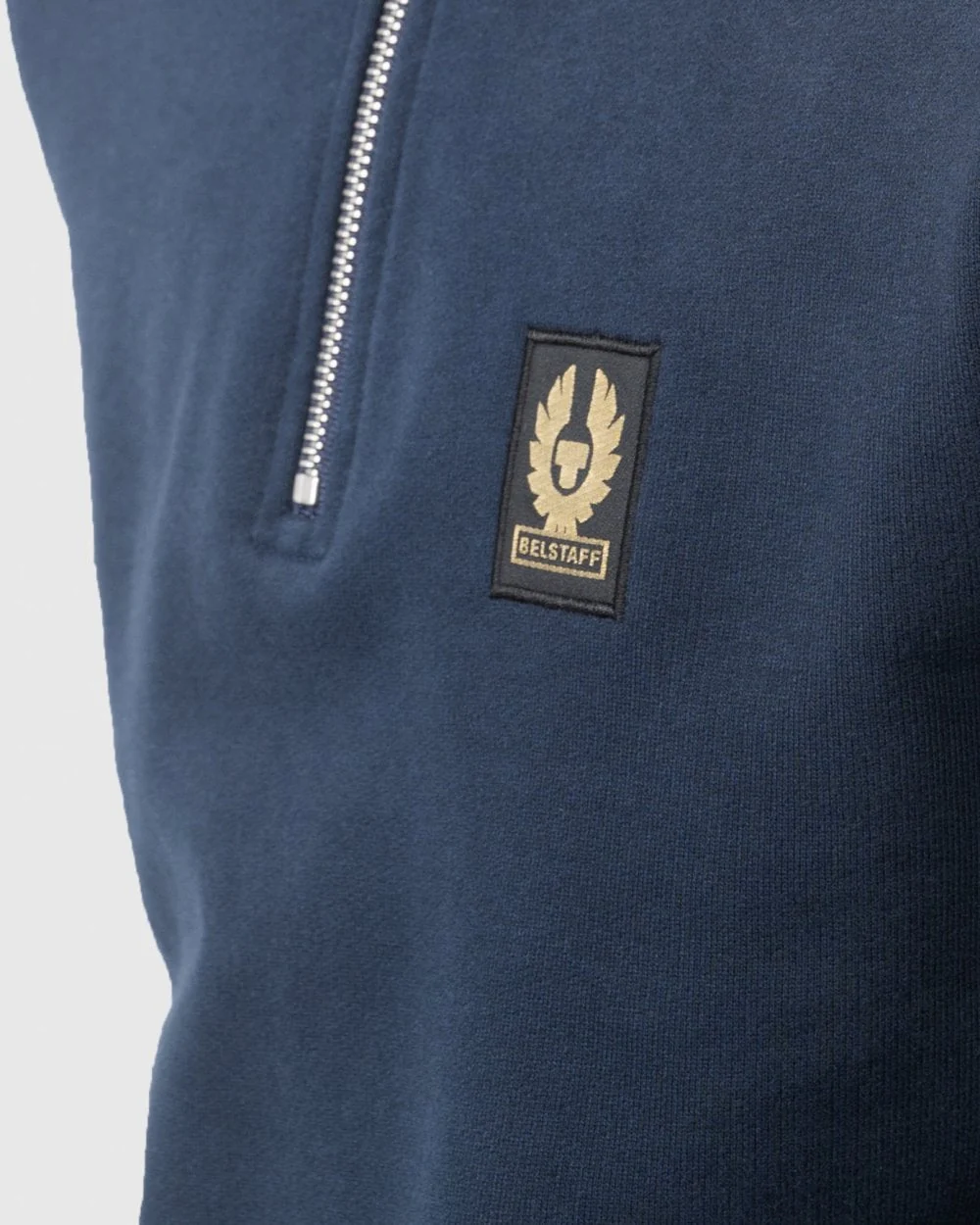 Belstaff Quarter Zip Sweatshirt - Dark Ink - Image 3