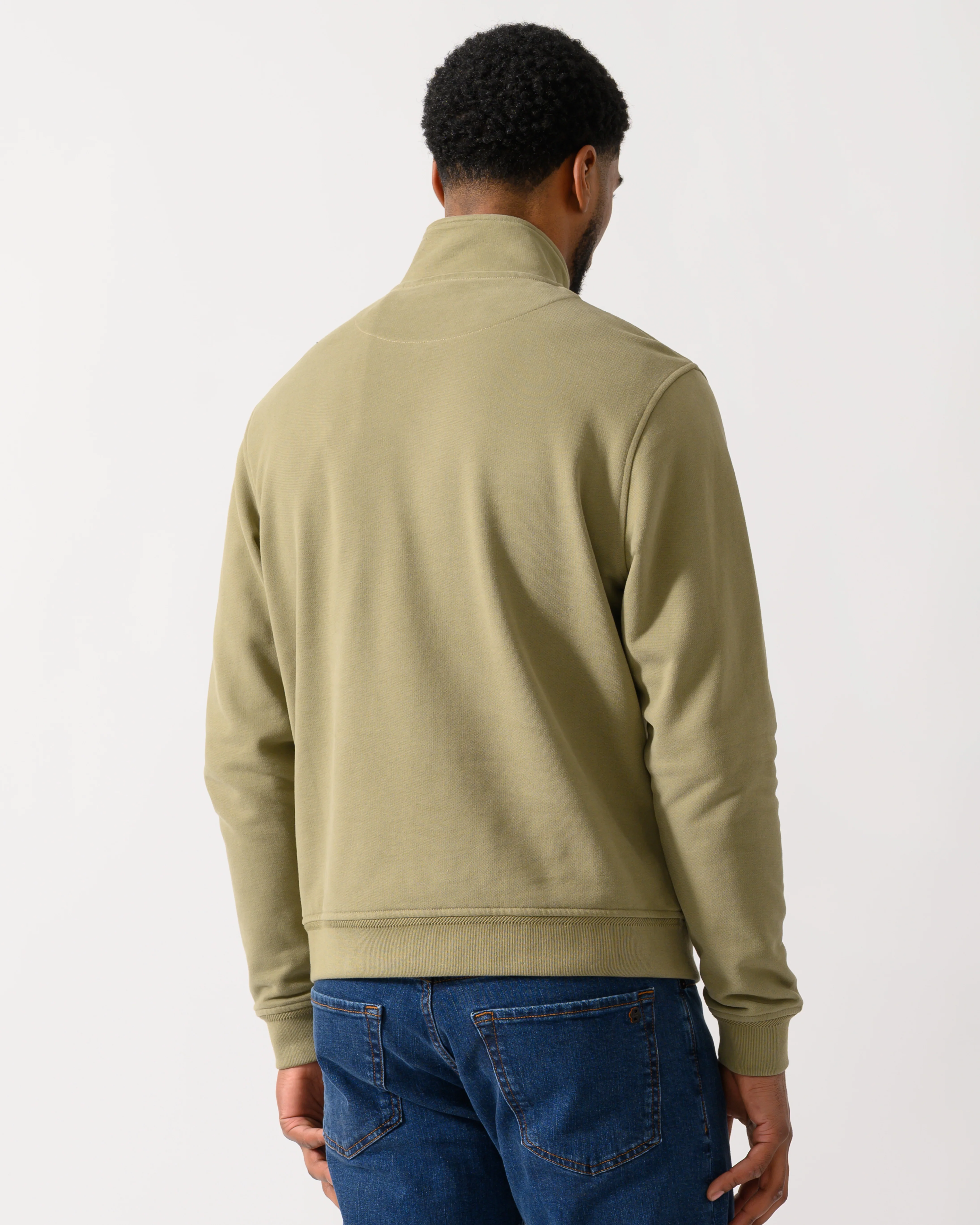 Belstaff Quarter Zip Sweatshirt - Fatigue Green - Image 4