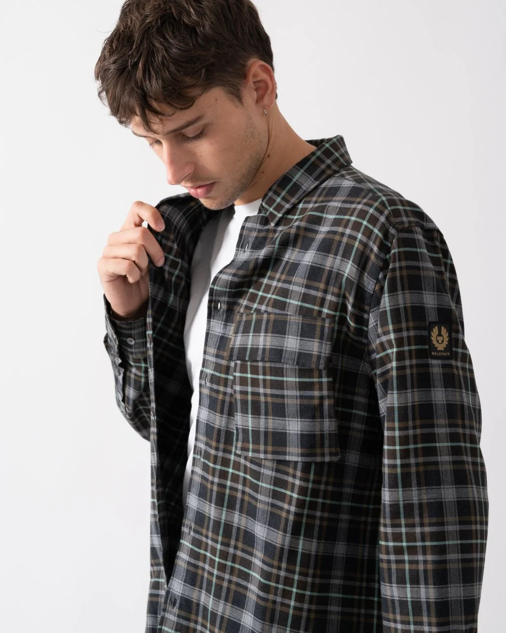 Belstaff Scale Mens Cotton Shirt - Image 2